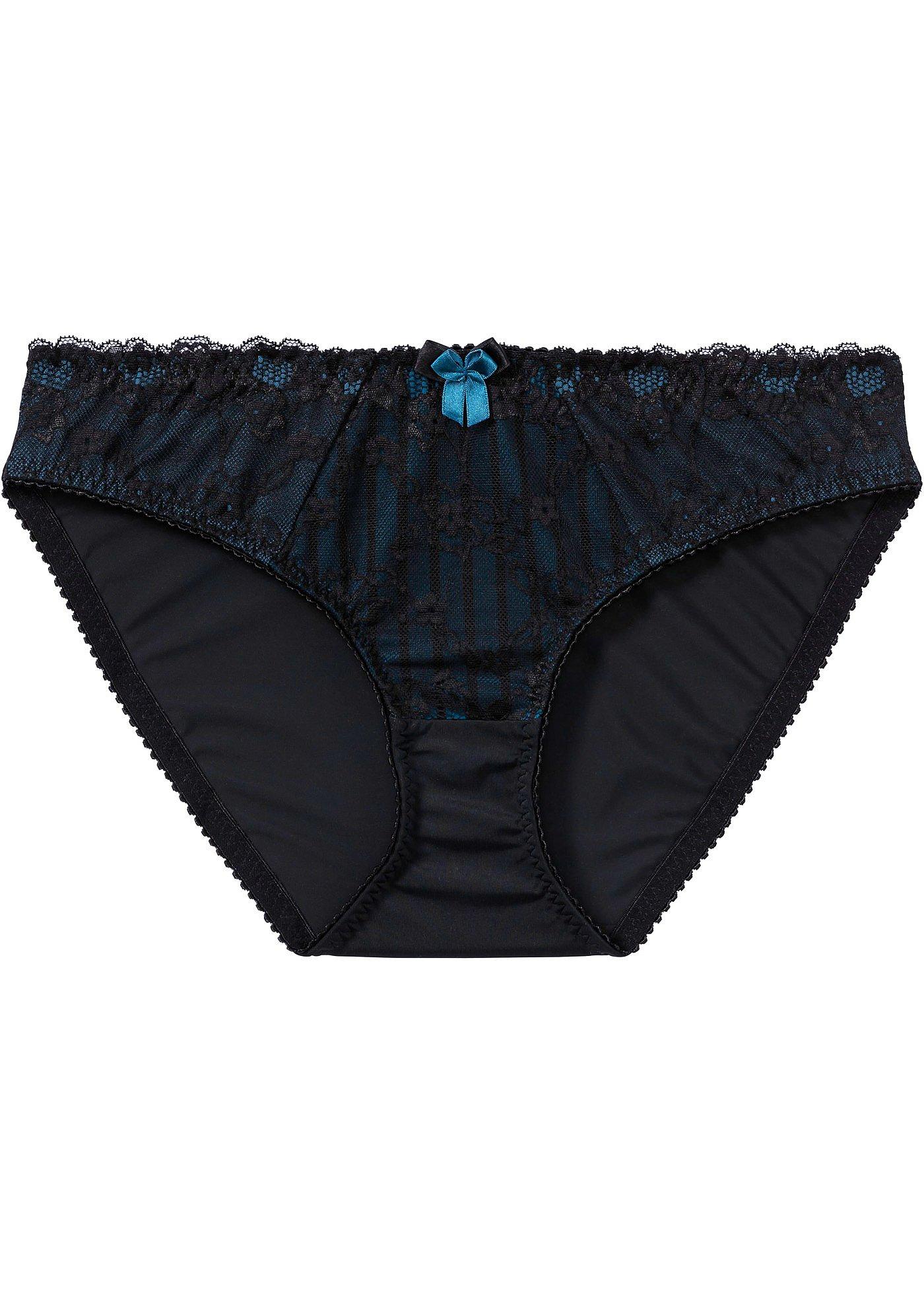 Komfortabler Slip im geschmackvollen Design (94950895) in schwarz/blaupetrol