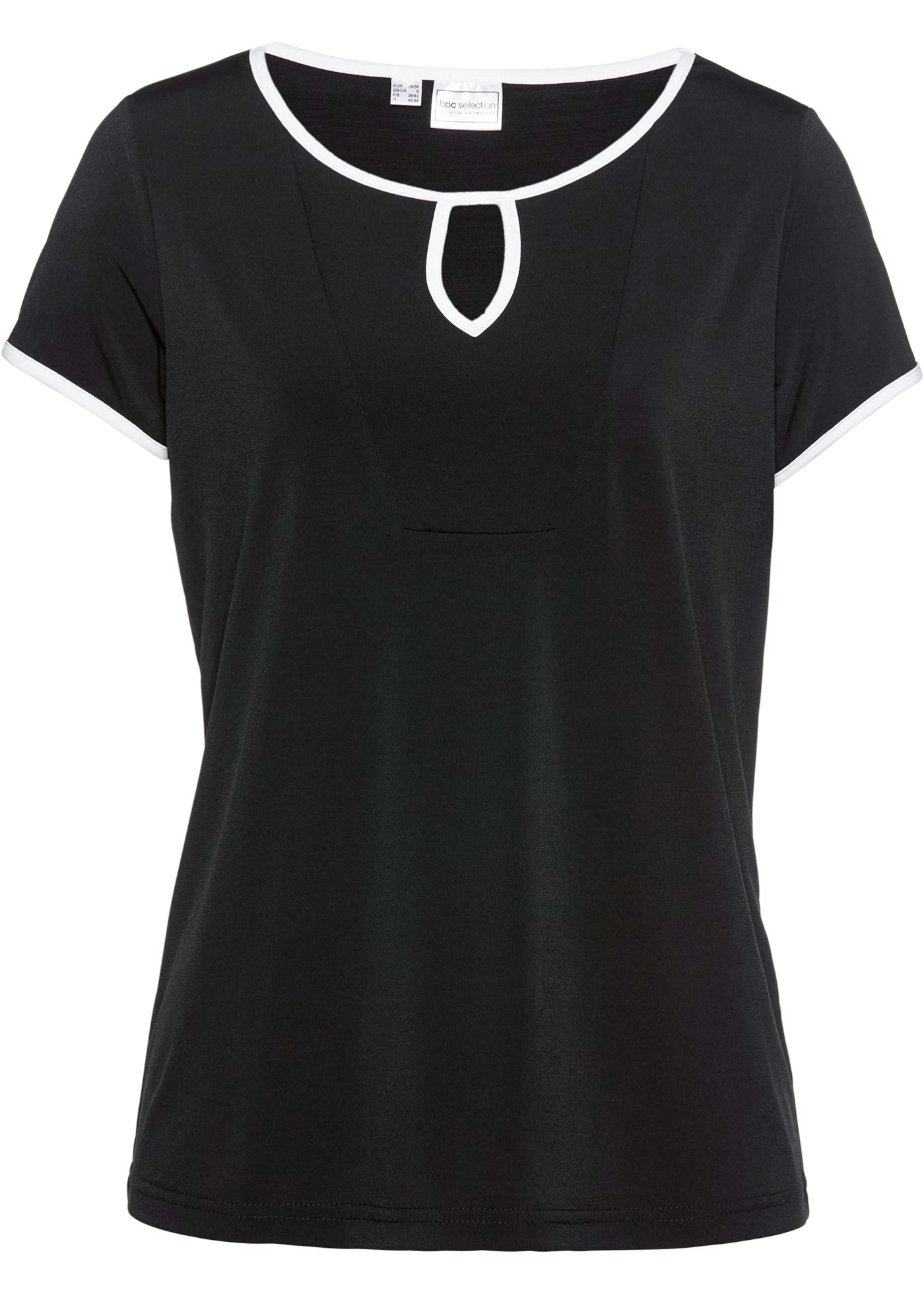 Shirt, Kurzarm (92144395) in schwarz/weiß