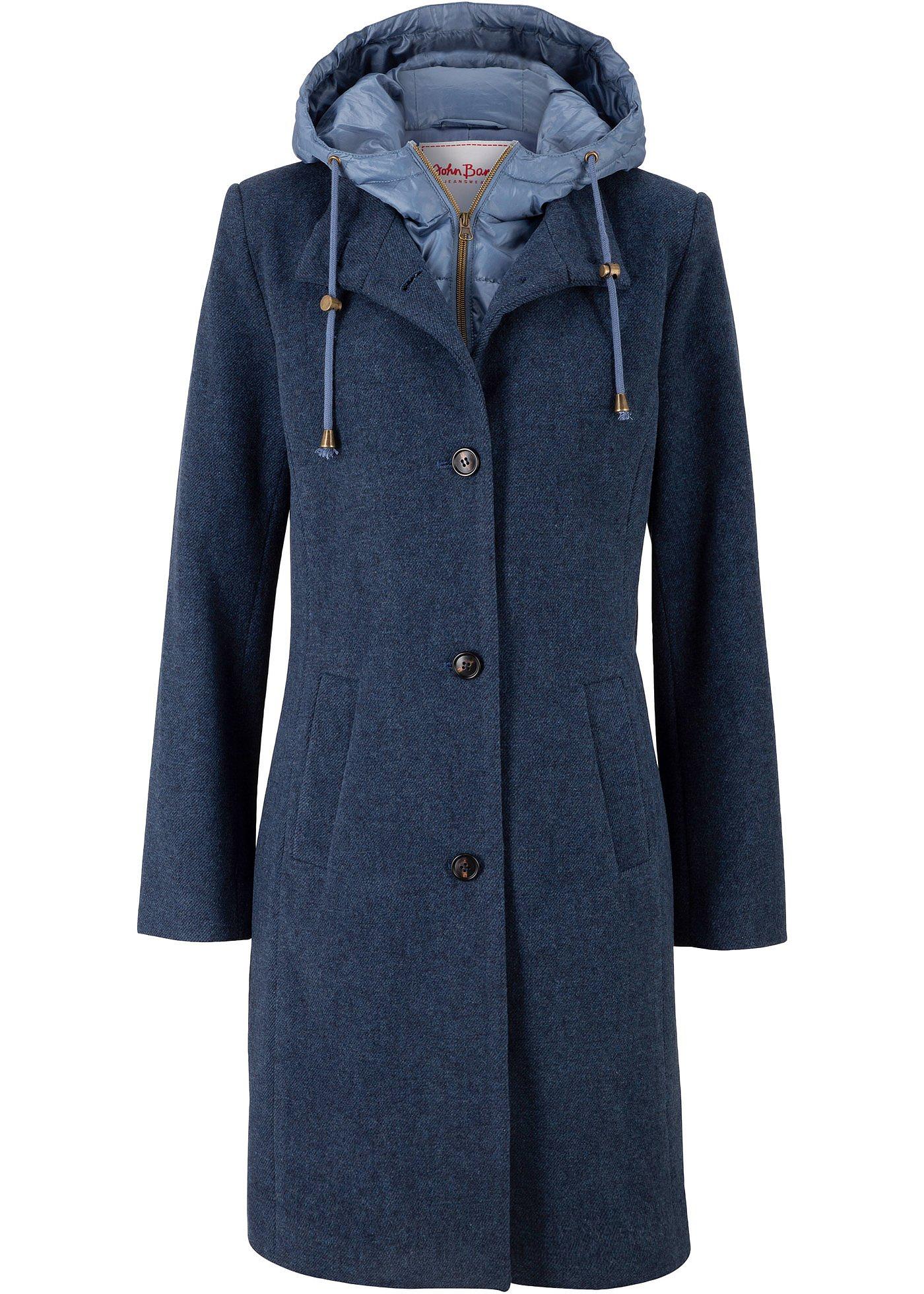 Minetom Winter Mantel für Damen Lang Wollmantel Trenchcoat Elegant Warm