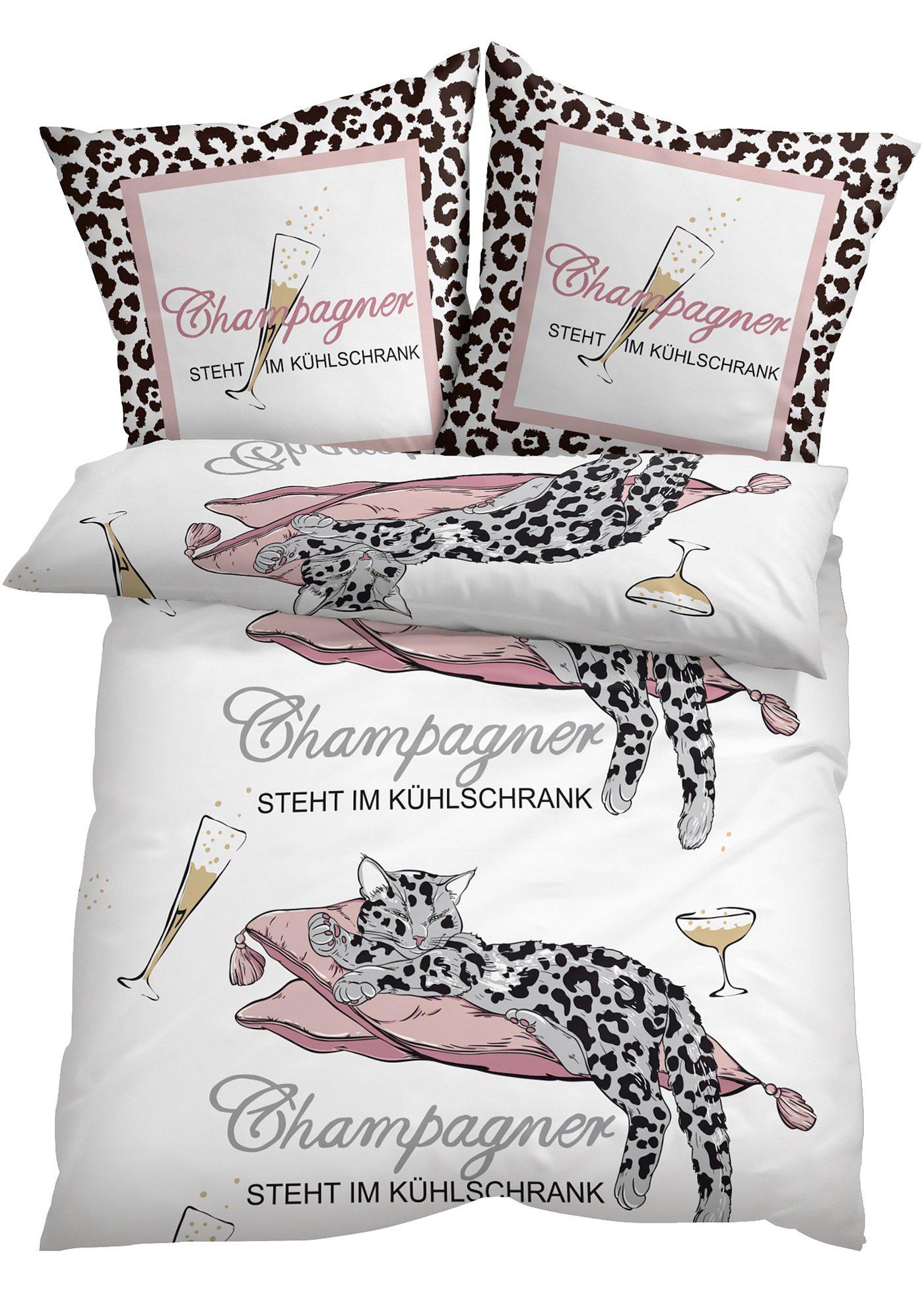 Bettwäsche mit Spruch weiß bpc living bonprix collection online kaufen bonprix.at