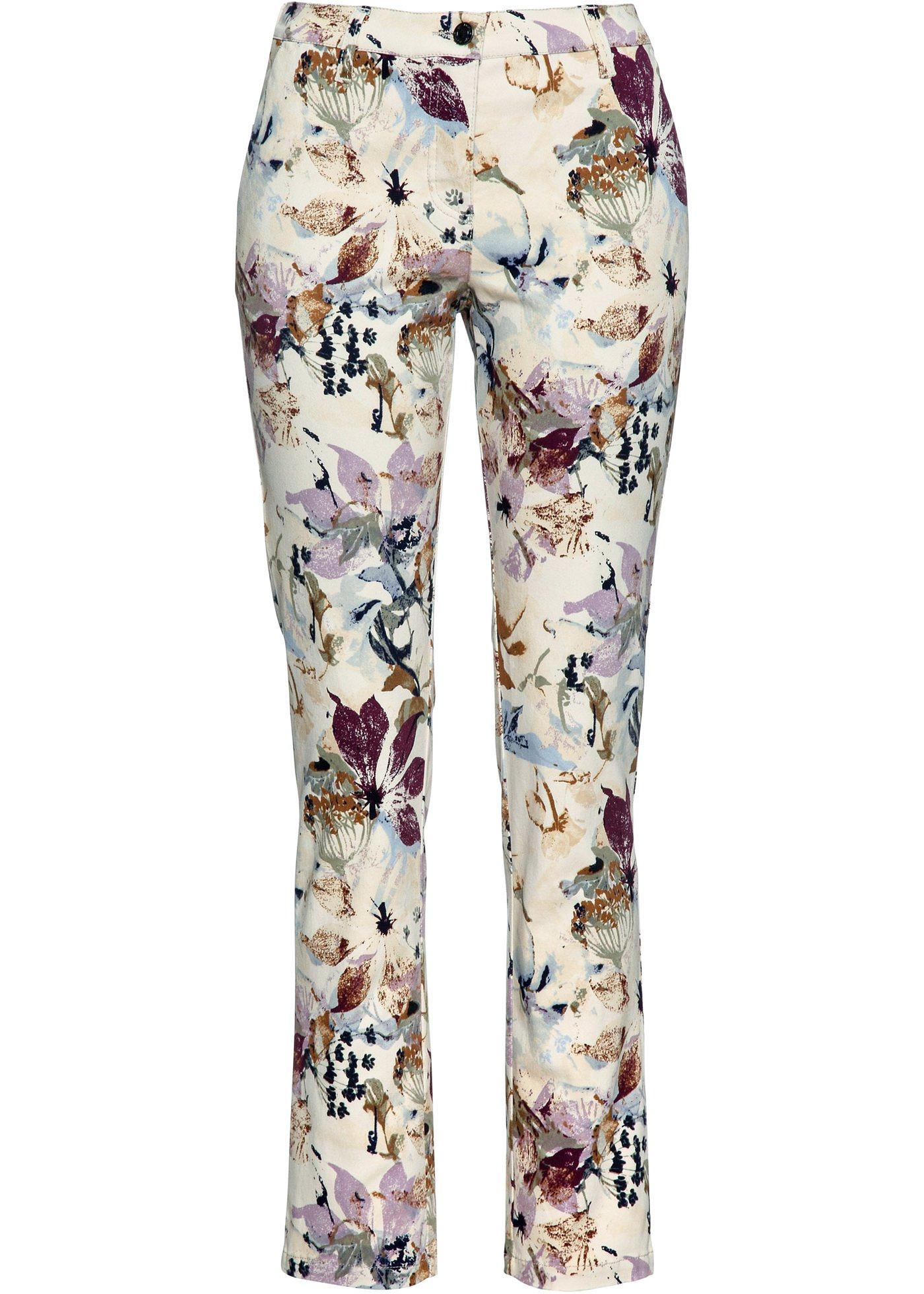 Elegante Damen Denim Hose mit Blumenranken main image 1