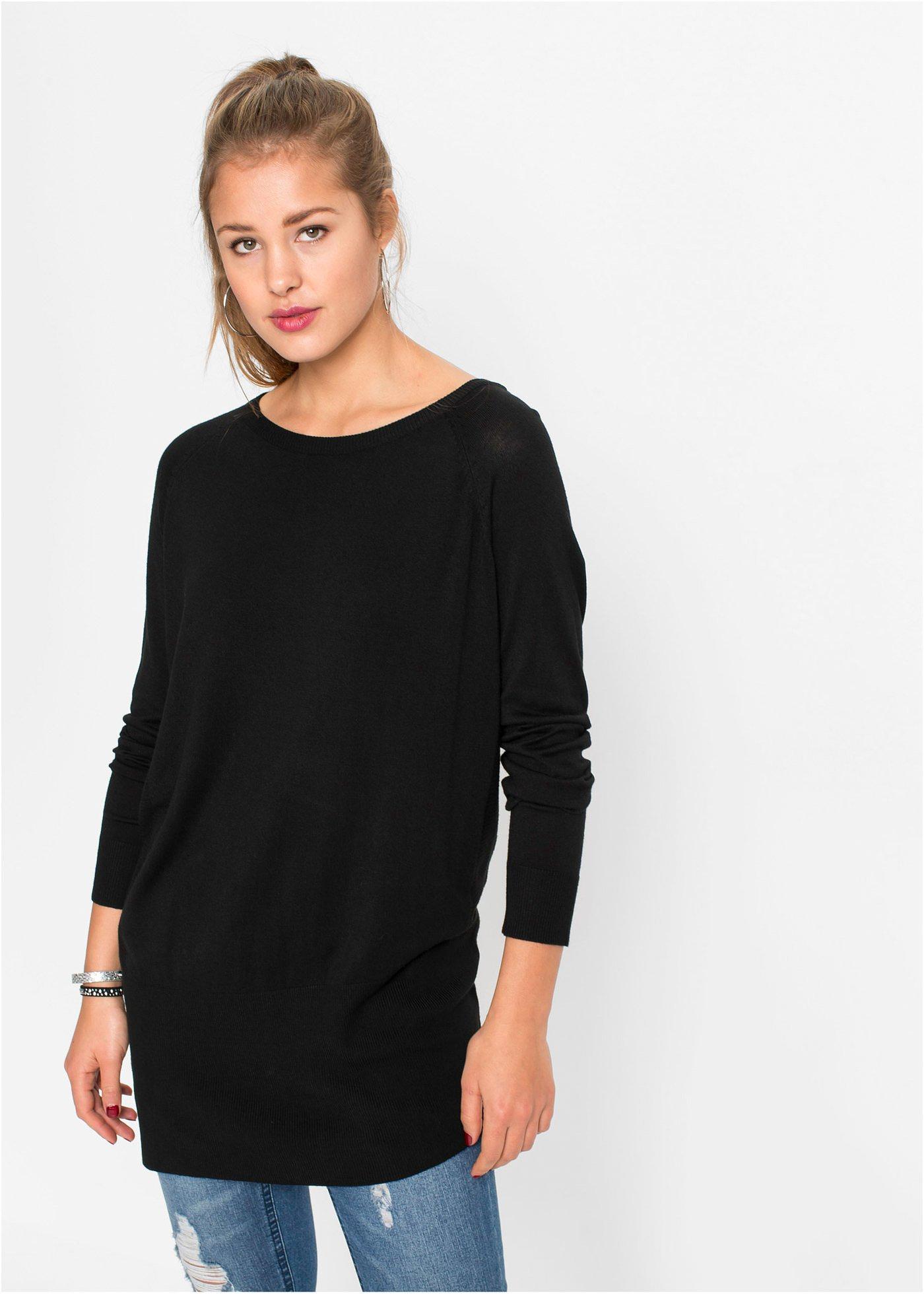 pullover schwarz bunt