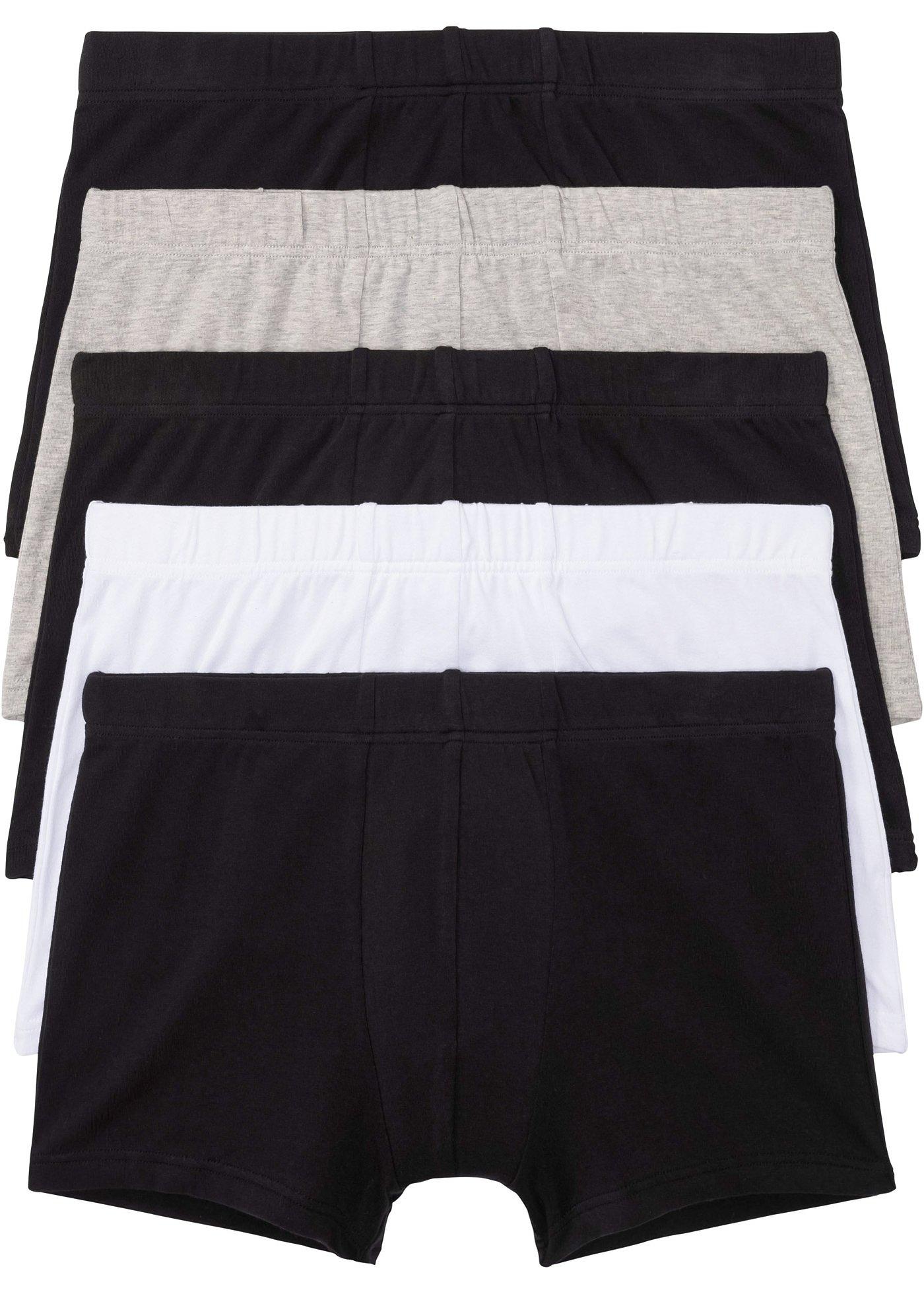 Komfortable Boxer mit einem elastischen weichen Bund (92613881) in schwarz/weiß/hellgrau meliert