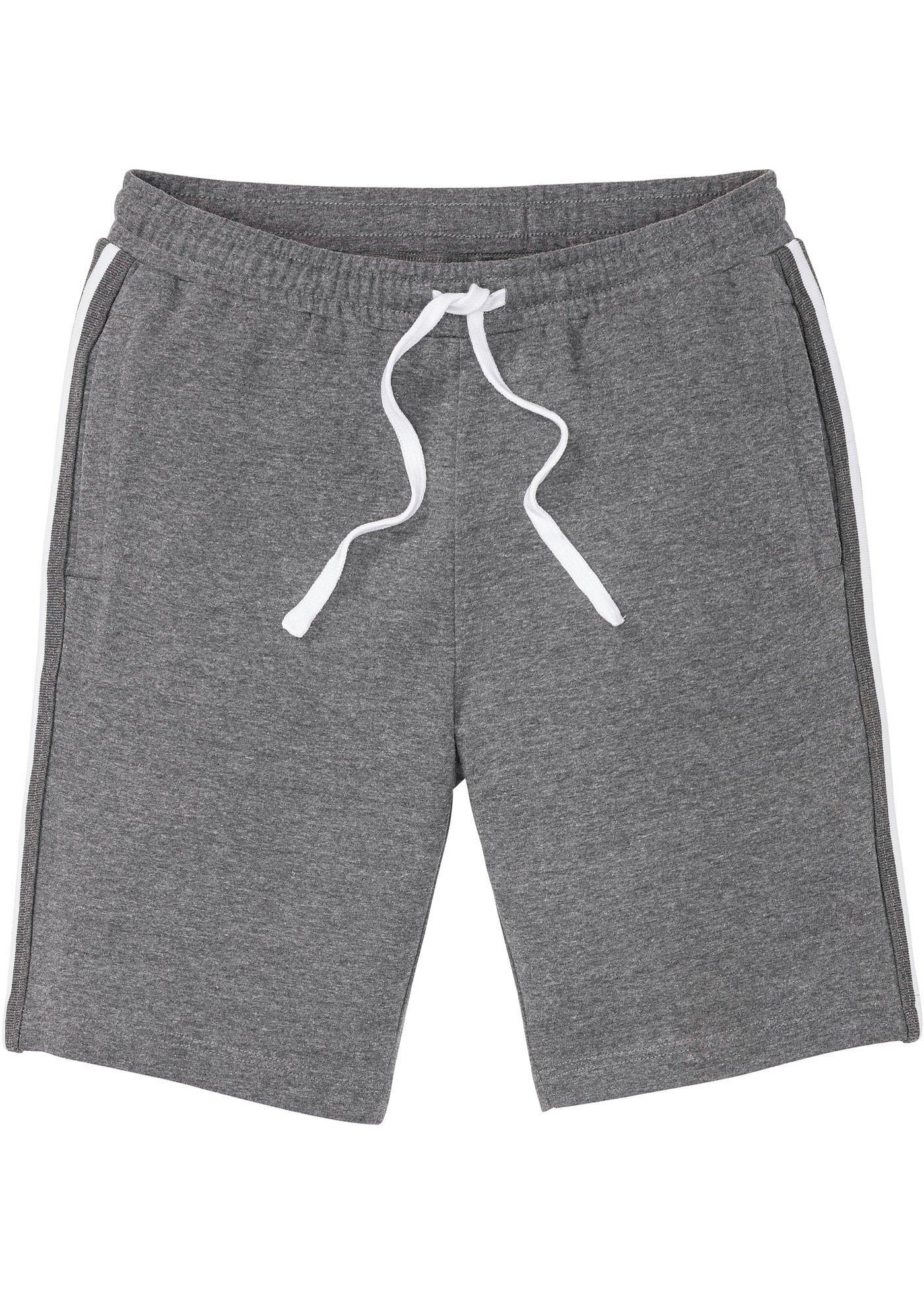 Herren Bermuda in Sweat-Qualität (92536381) in grau meliert
