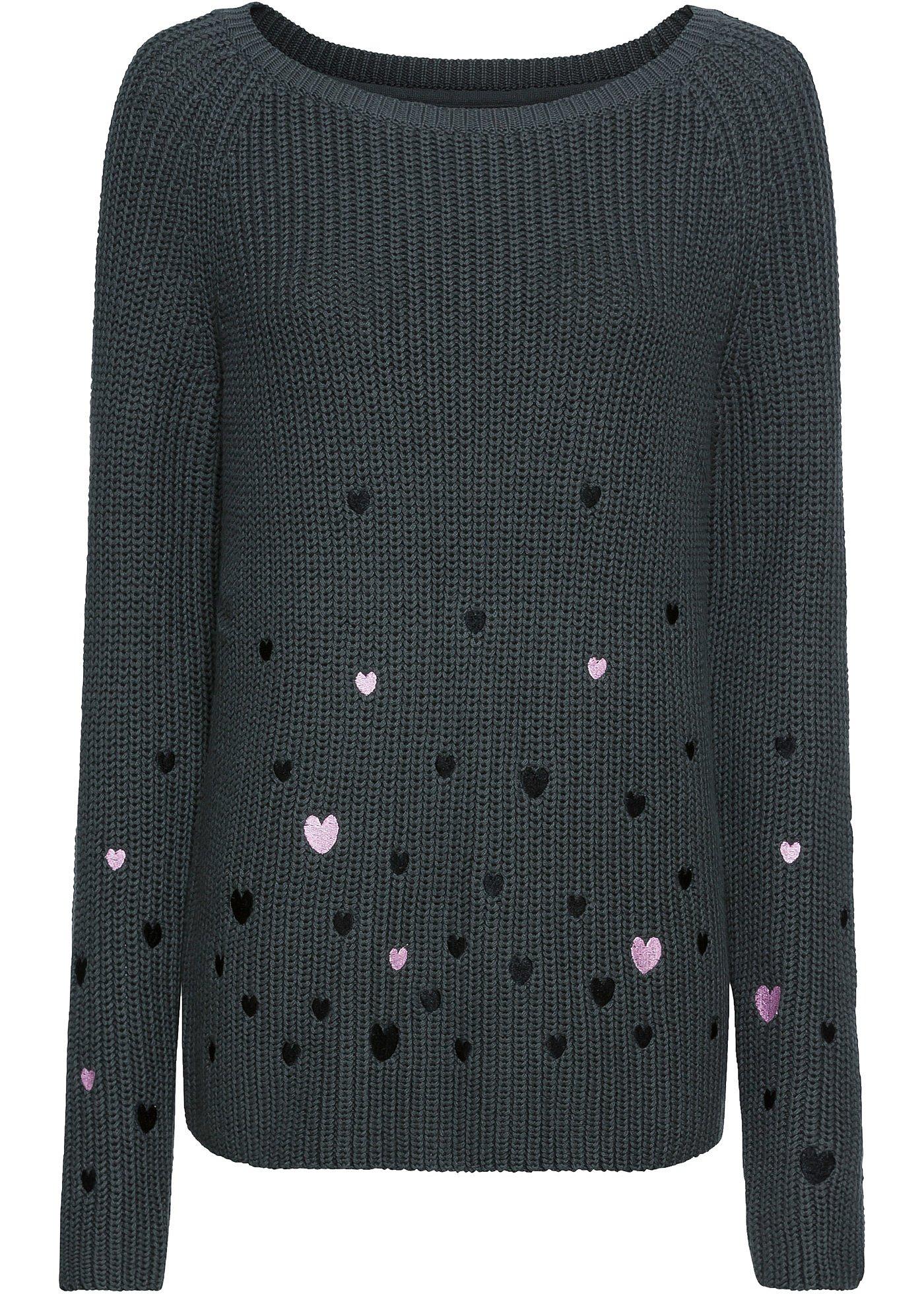 Pullover mit Stickerei