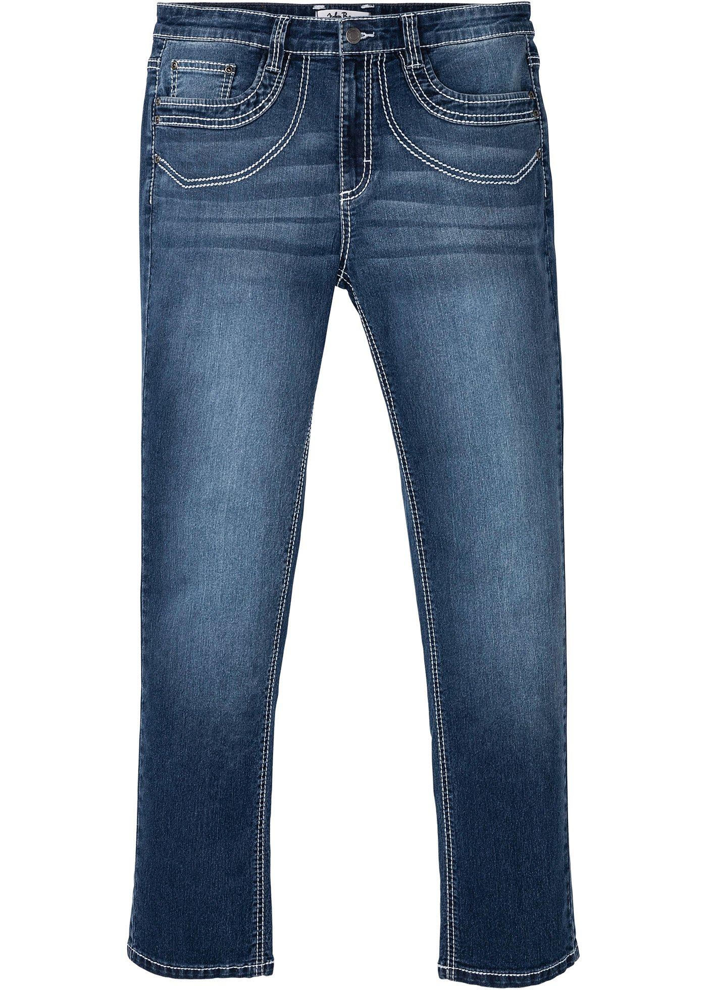 Kernige Regular Fit Komfort-Stretch-Jeans, Straight in leichter Waschung (95735481) in blue stone