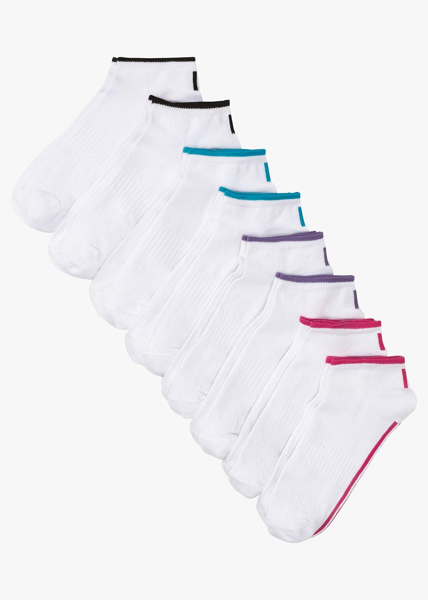 Sportliche Sneakersocken (8er Pack) (93154295) in weiß/farbig