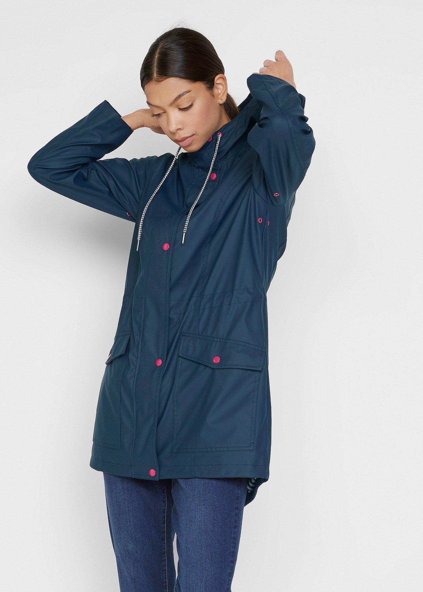 Einfarbige Regenjacke Mit Kapuze - Leicht & Wasserdicht Für Festival & Outdoor