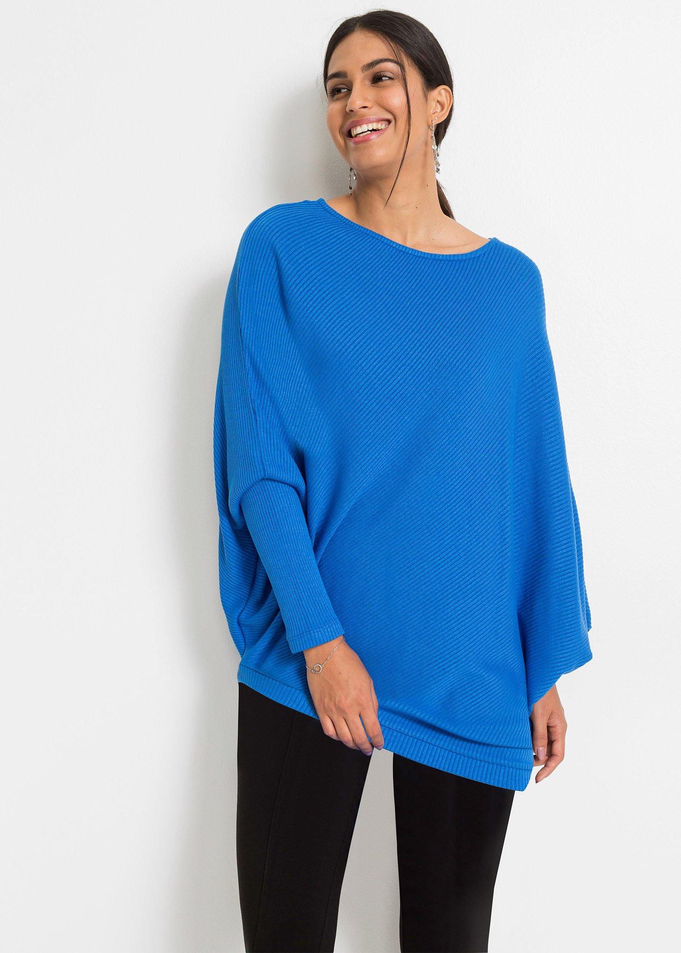 pullover damen azurblau