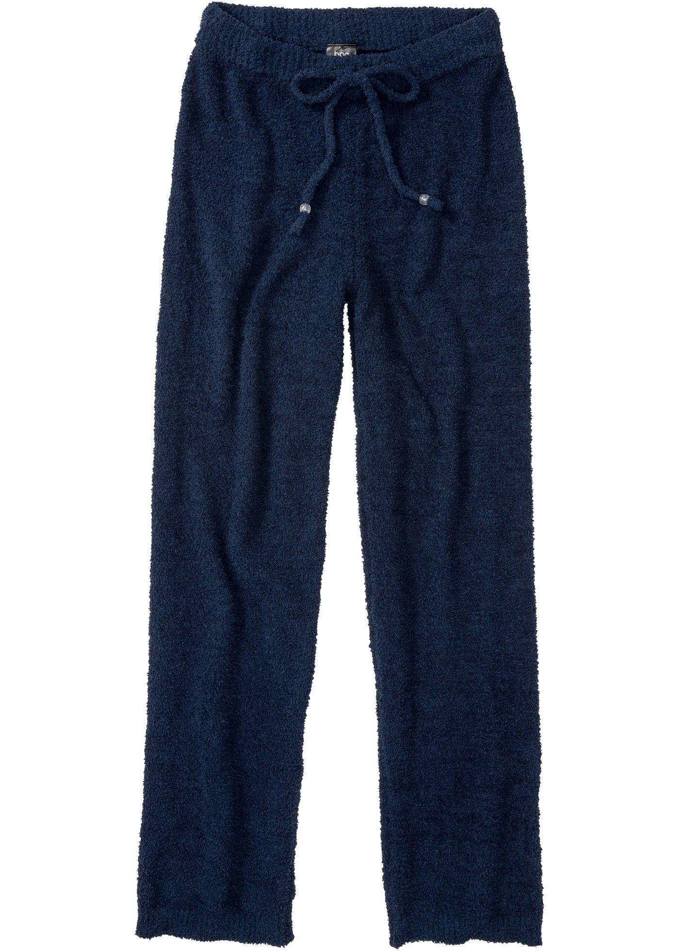 Kuschelige Loungehose aus Chenille (90599181) in dunkelblau
