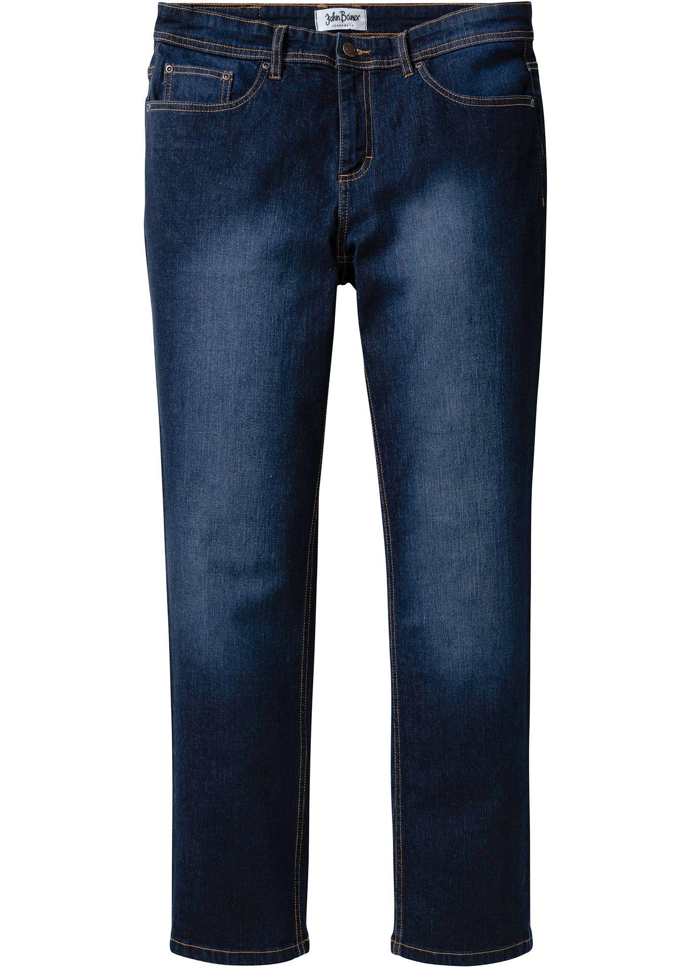 Kernige Jeans aus Soft-Stretch mit leichter Waschung (93108481) in dunkelblau denim