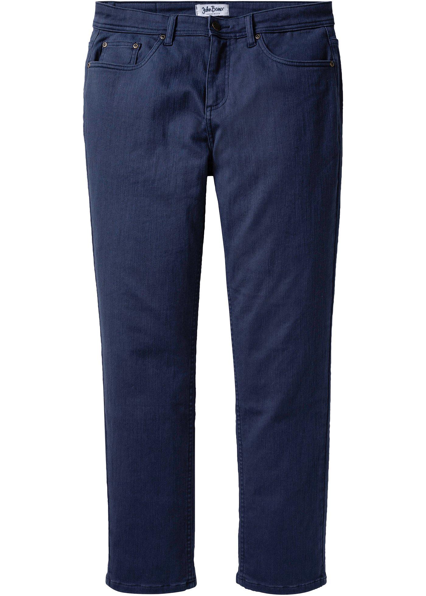 Kernige Regular Fit Stretch-Jeans, Straight in angesagten Farben (92981981) in dunkelblau