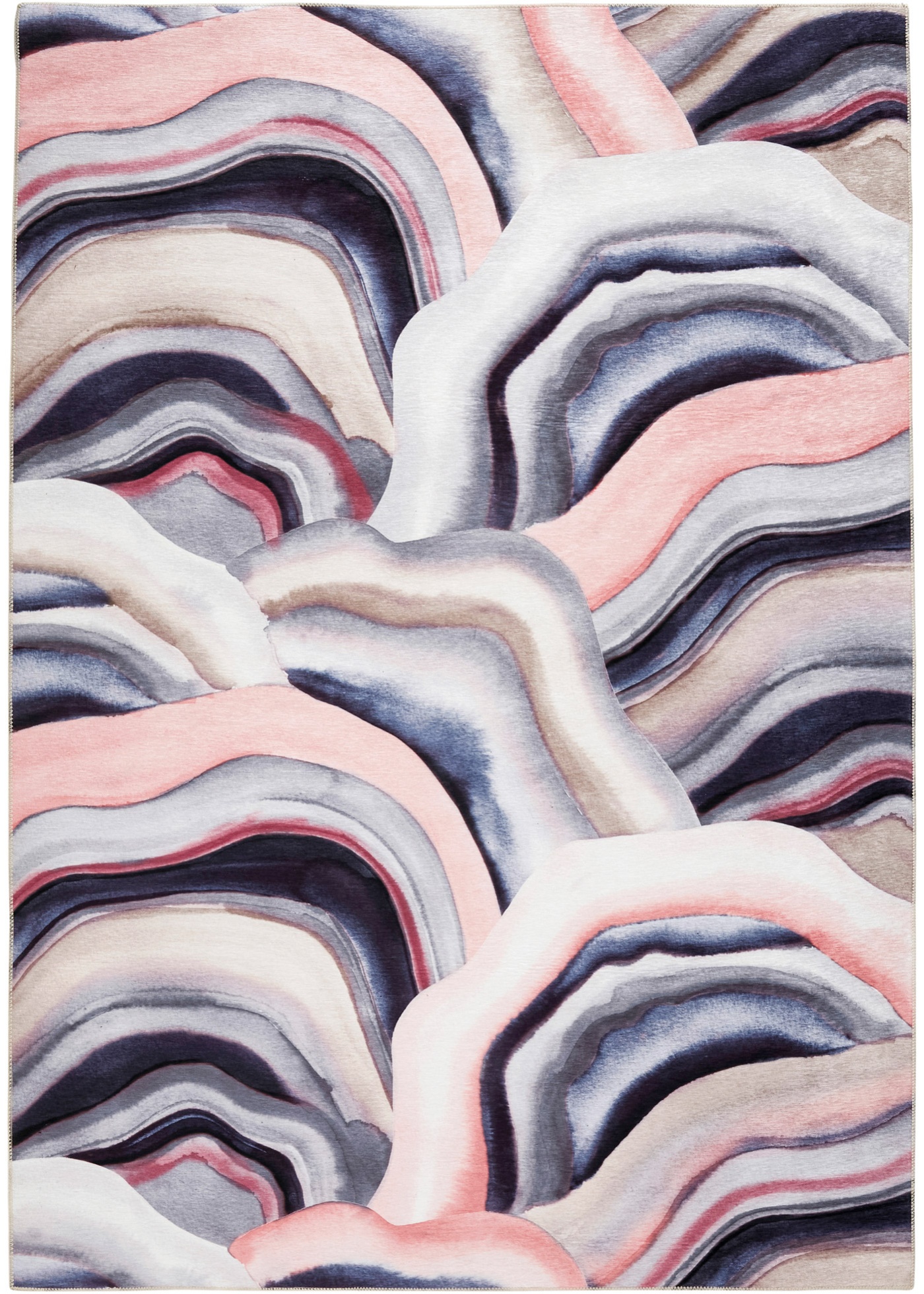 Teppich in wohnlichen Farben (90906481) in rosé grau