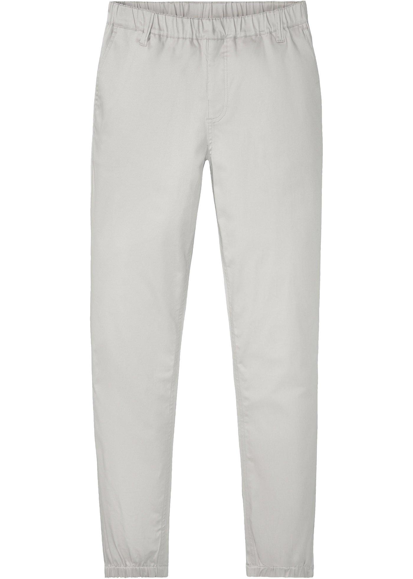 Moderne Schlupfhose mit elastischen Bündchen und in Stretch-Qualität (90360181) in steingrau
