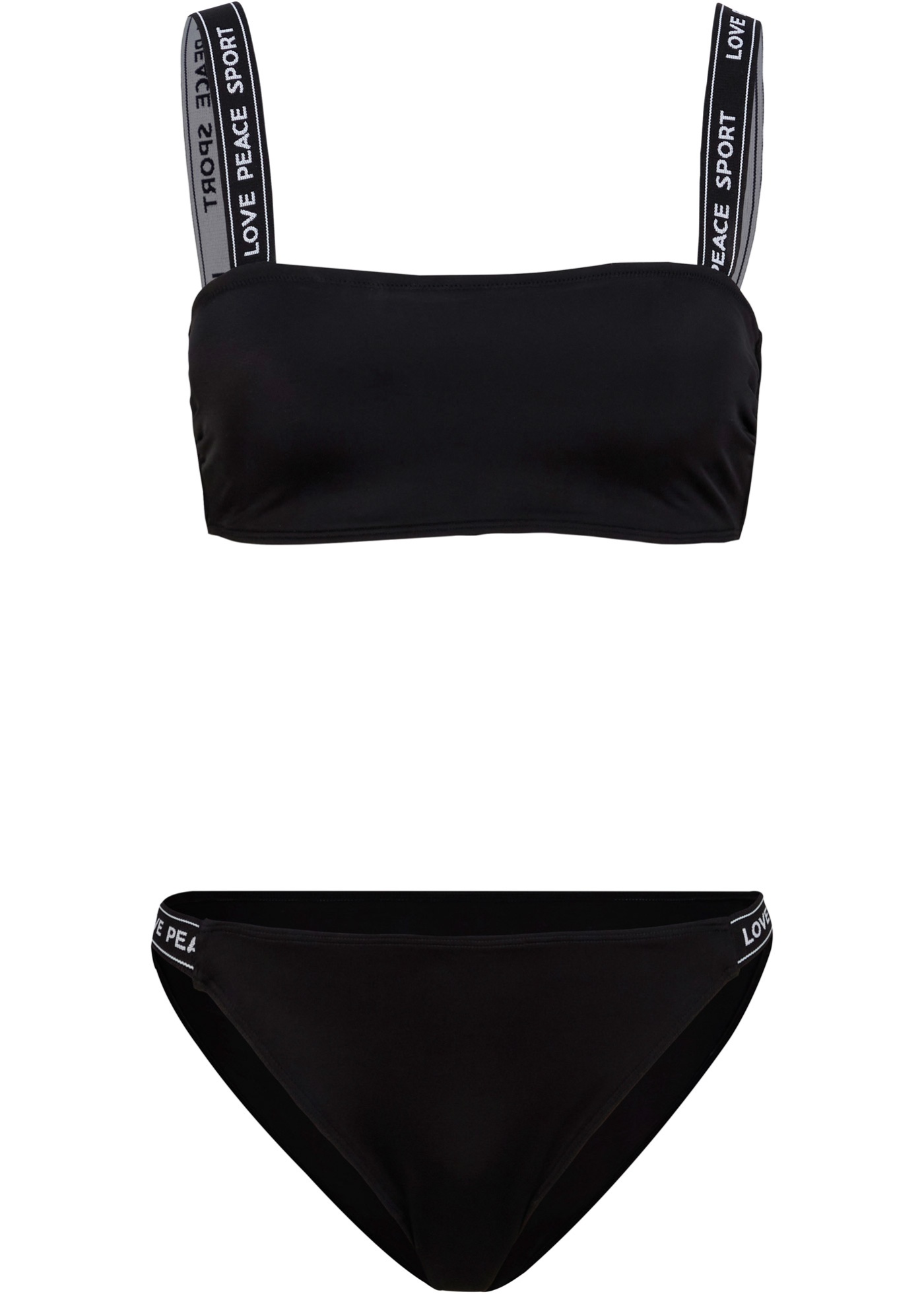 Schmeichelnder  Bikini mit tollem Druck (95406881) in schwarz
