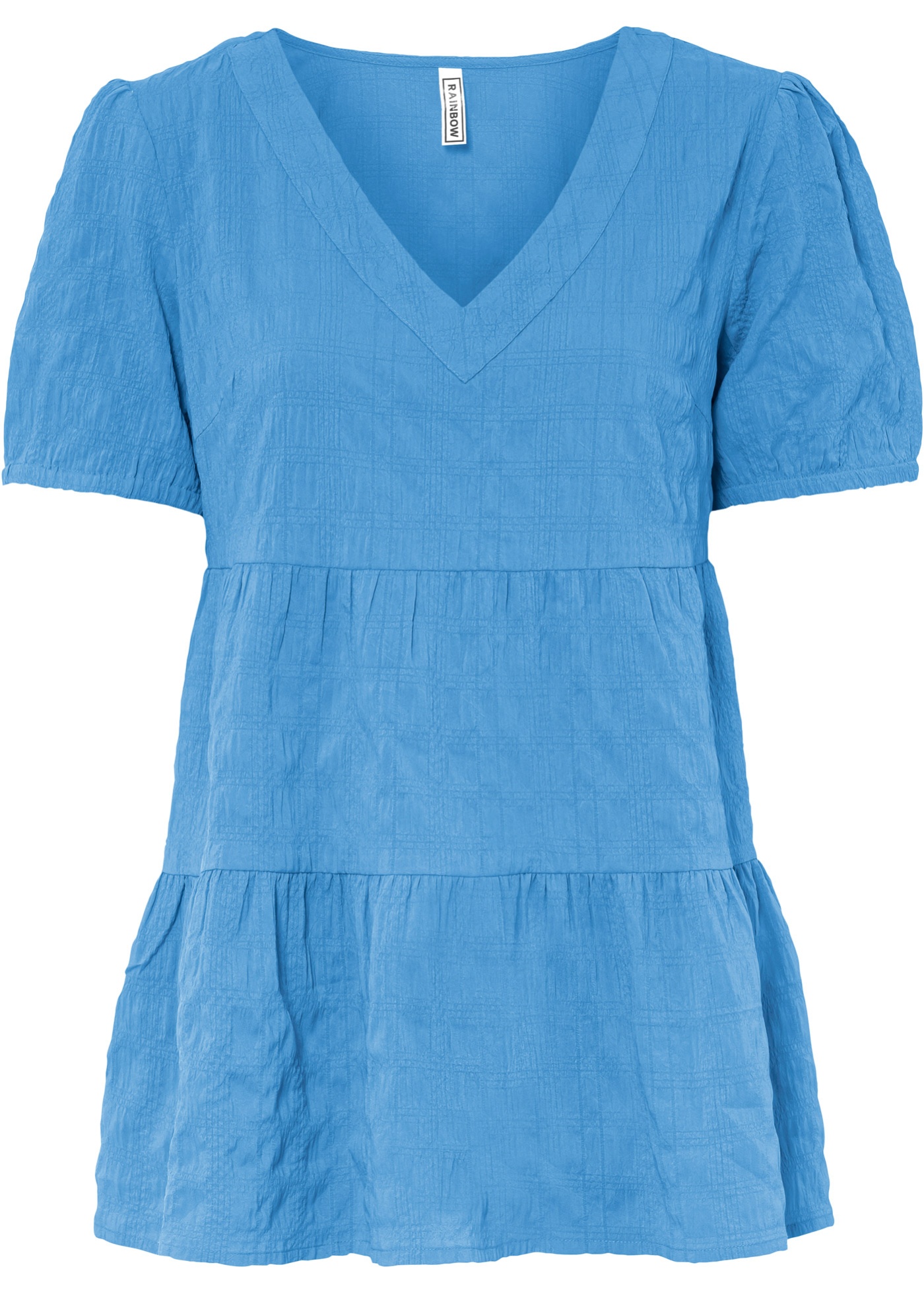 Modische Bluse mit kurzem Arm (91874981) in babyblau