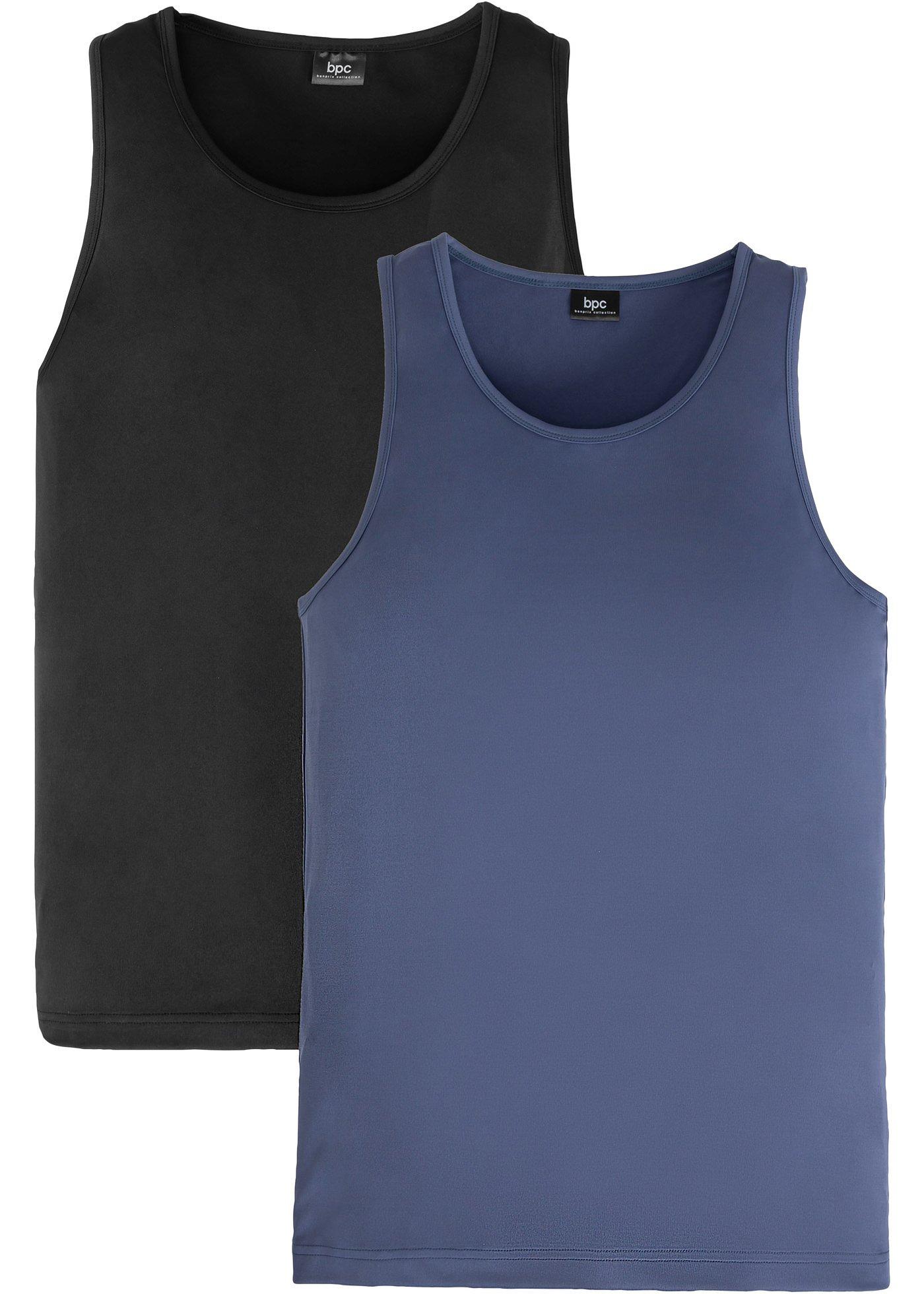 Sportliches Funktions-Tanktop als 2er Packung (95901695) in indigo + schwarz