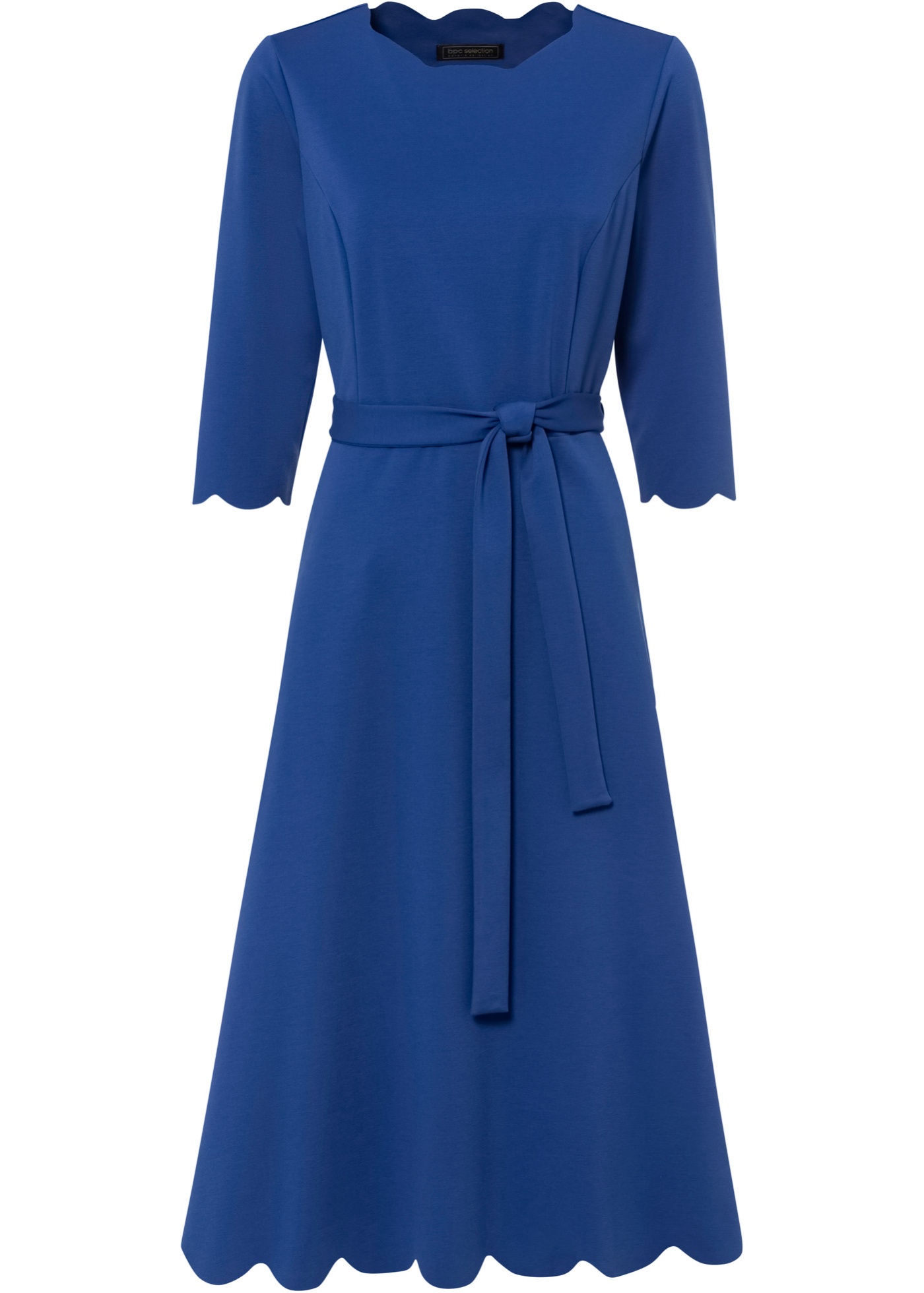 Jerseykleid mit Binde-Gürtel (95870895) in enzianblau