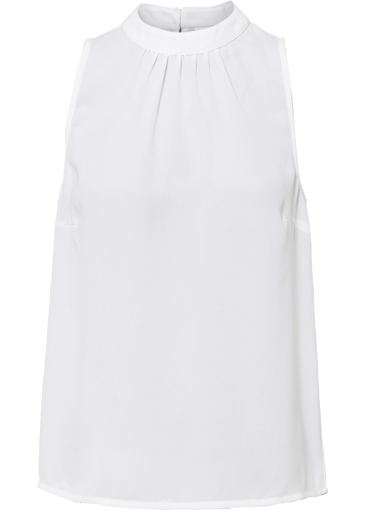 Moderne Bluse mit Stehkragen (95769481) in weiß