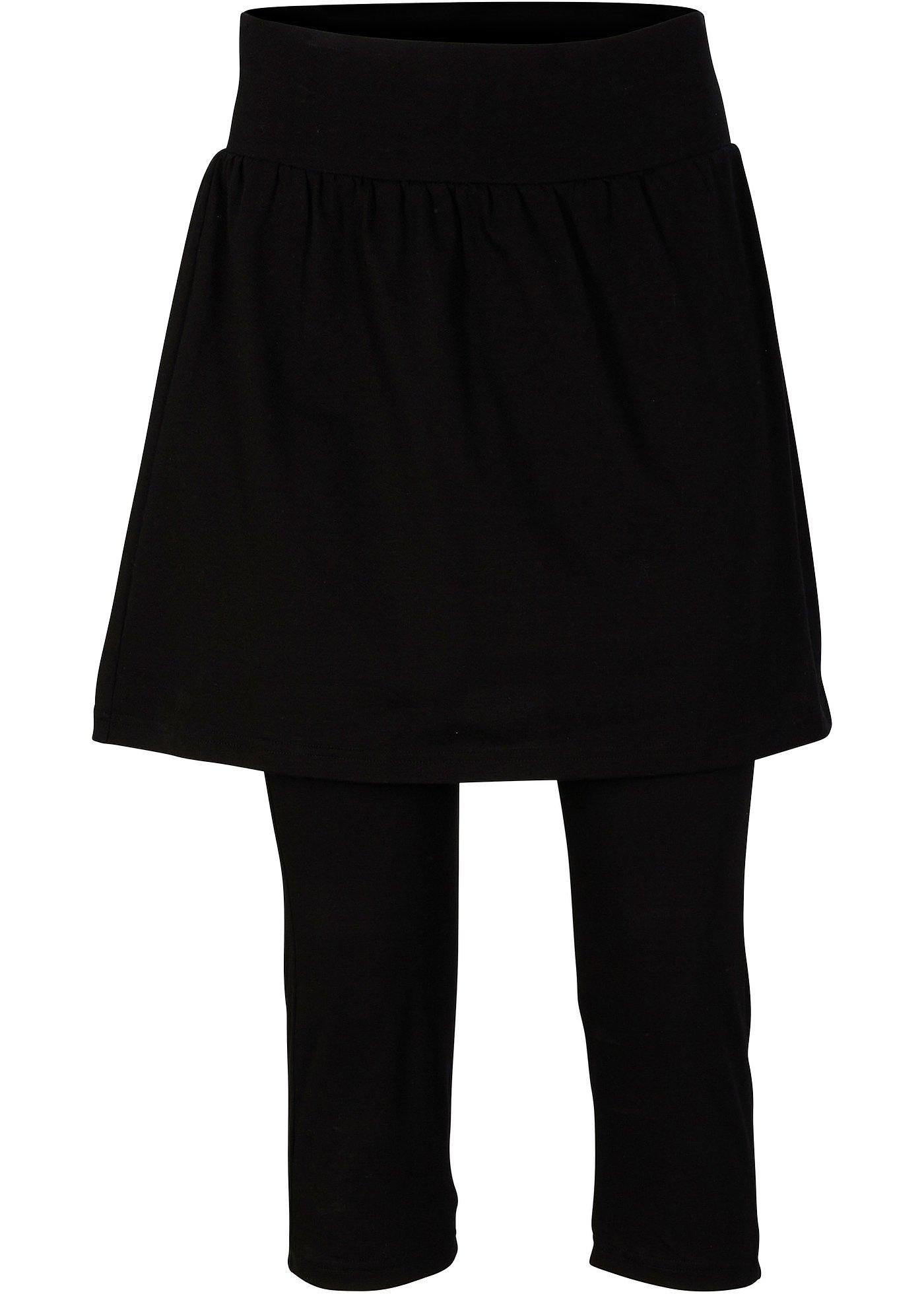 Capri-Leggings mit Rock aus elastischem Baumwoll-Mix