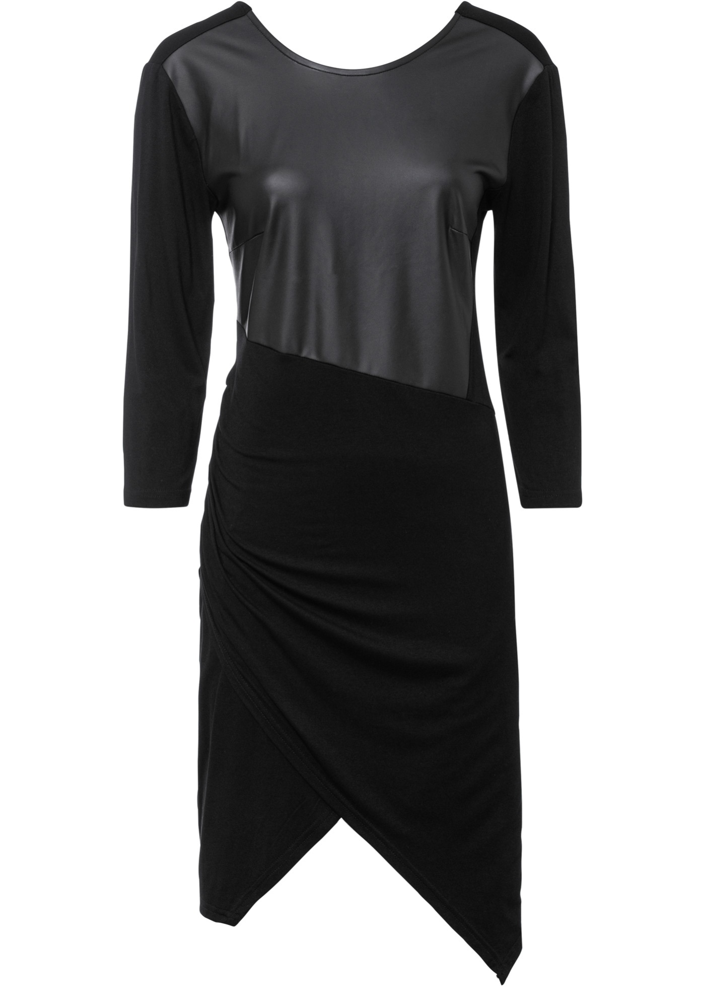 Stylisches Kleid mit toller Passform und 3/4 Ärmeln (97817081) in schwarz