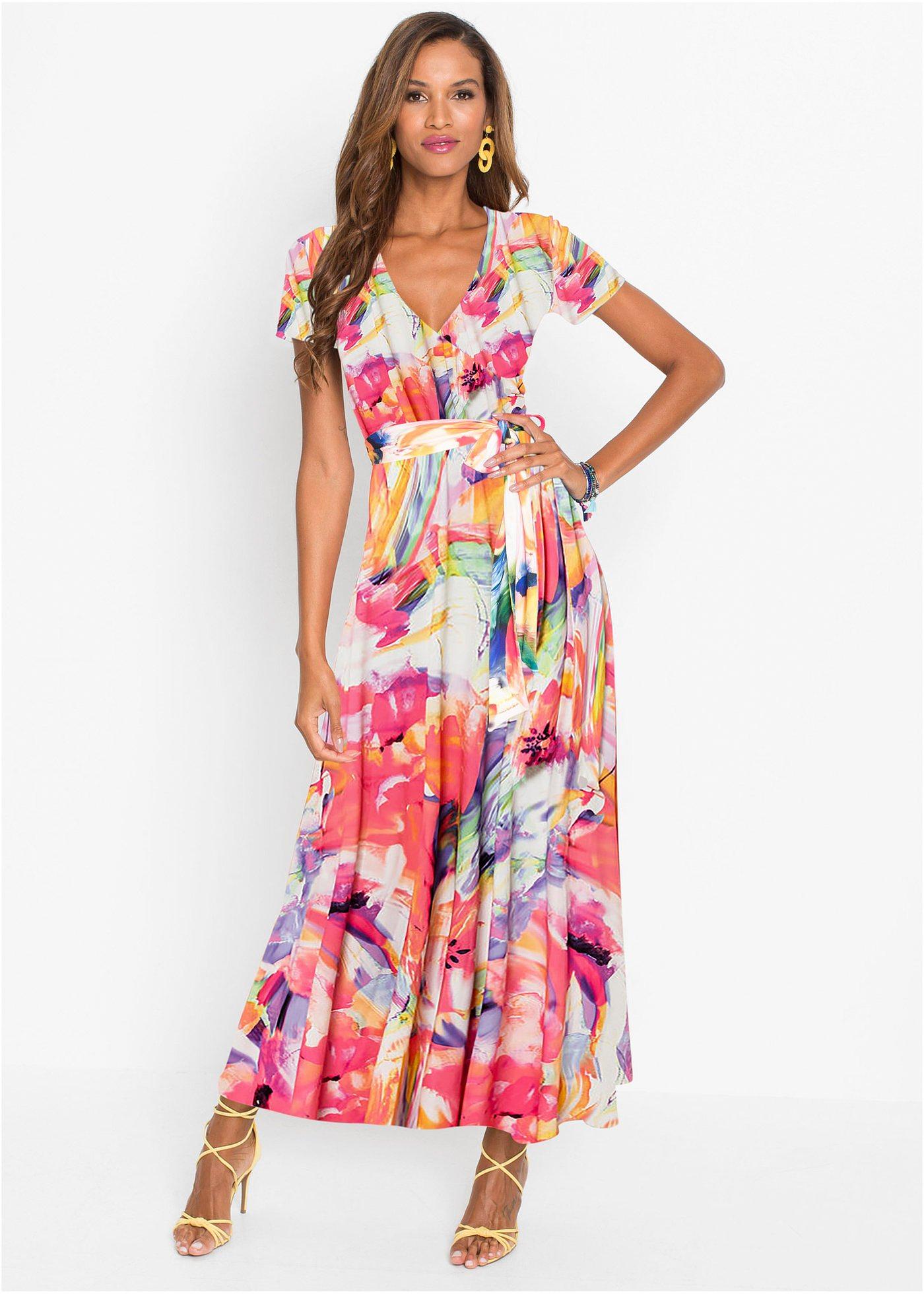 Maxi Sommerkleid Mit Rmel