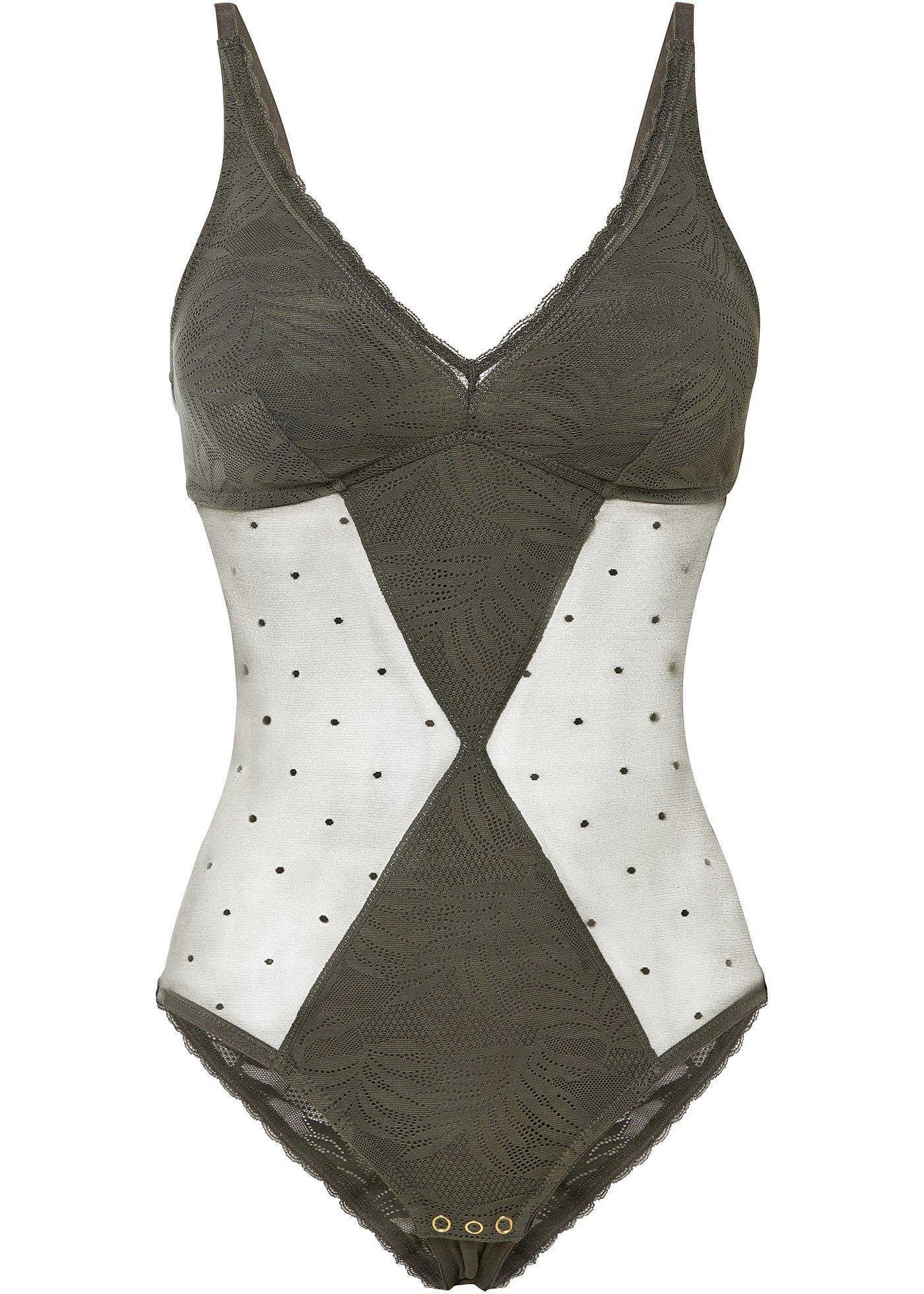 Geschmackvoller Body: betont weibliche Kurven - oliv