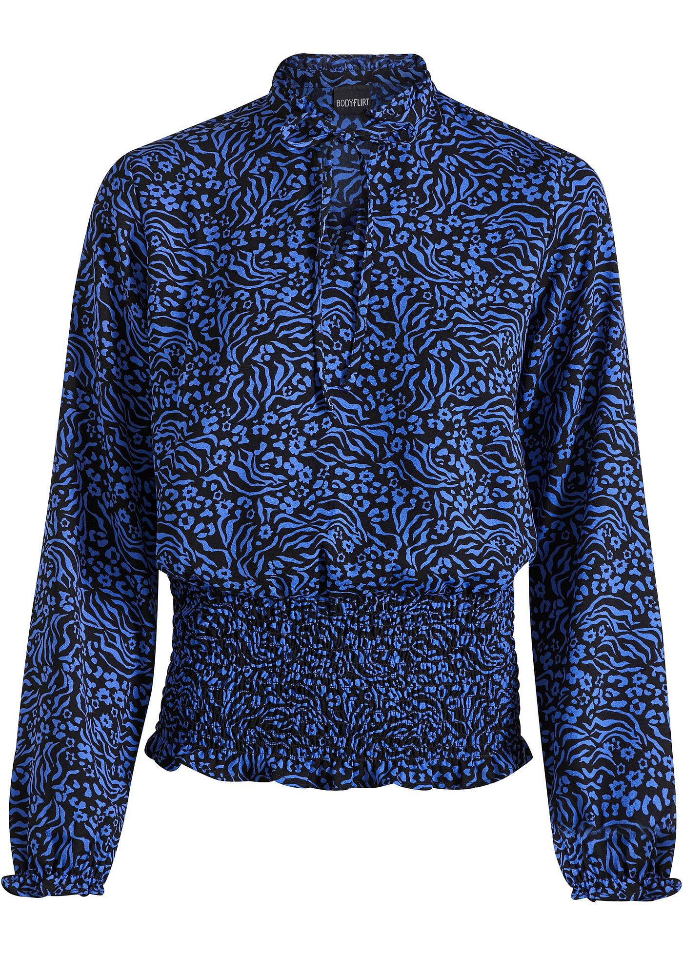 Bluse mit Smockeinsatz