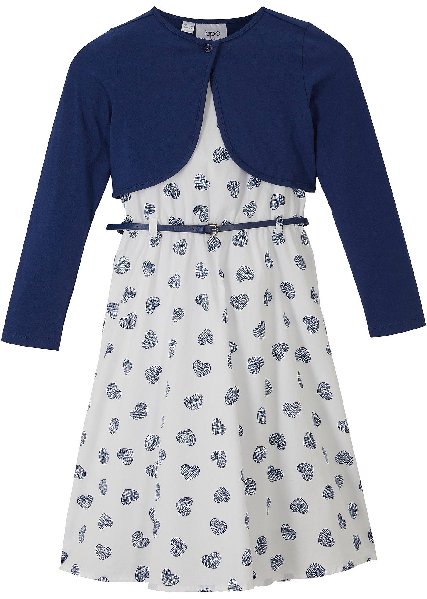 Kleid + Bolero + Gürtel (3-tlg.Set)