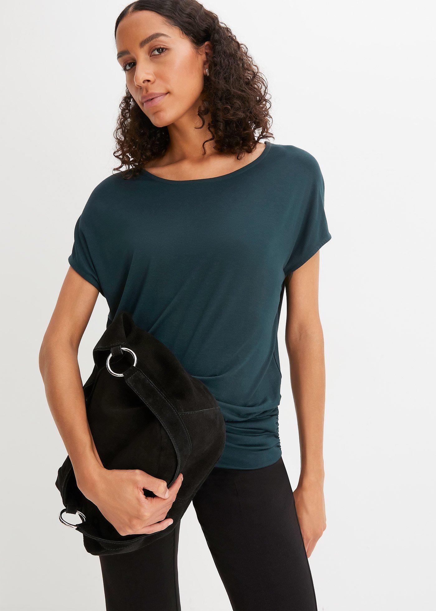 Shirt mit breiten Bündchen