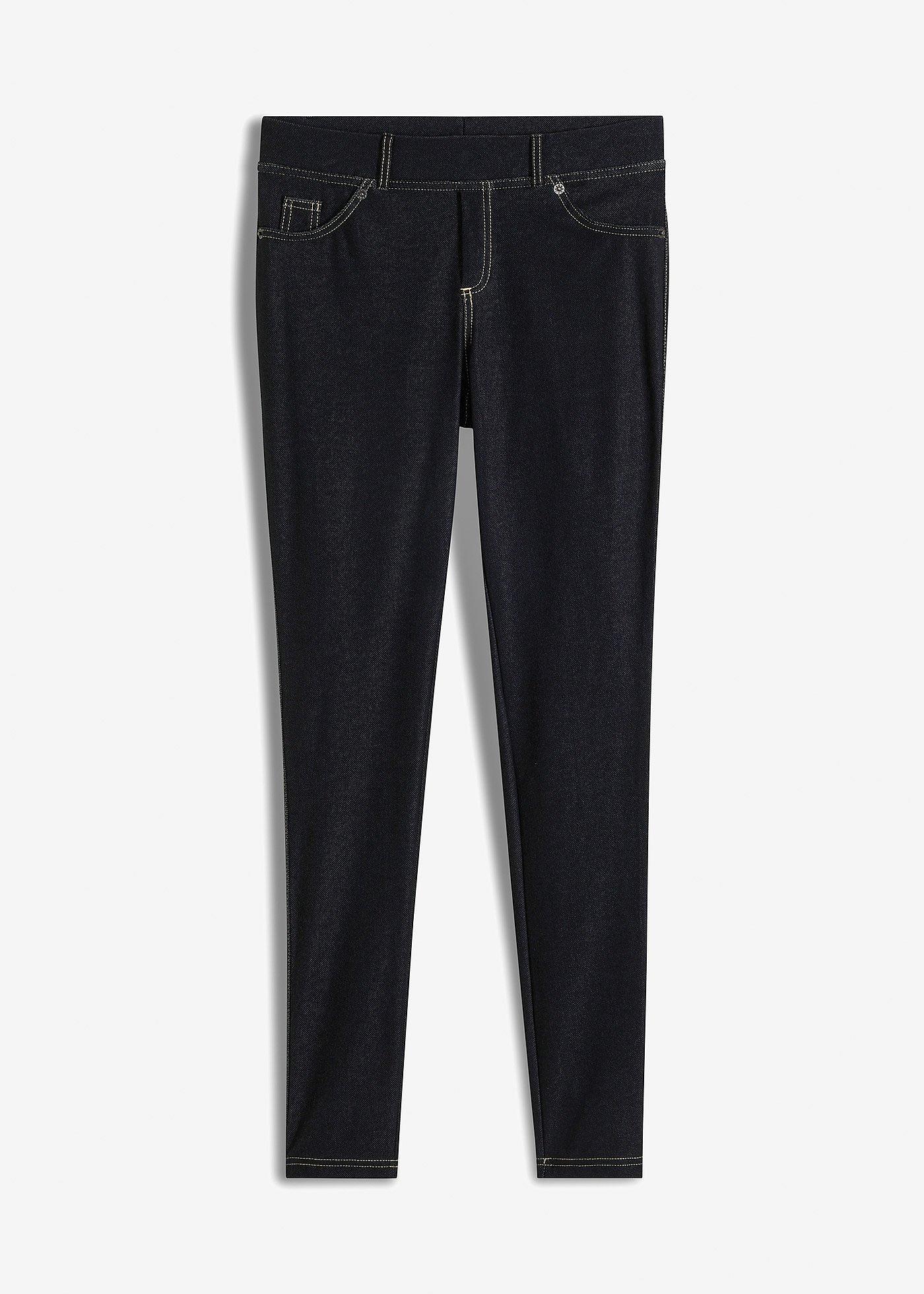 Leggings in Jeansoptik aus Baumwoll-Mix