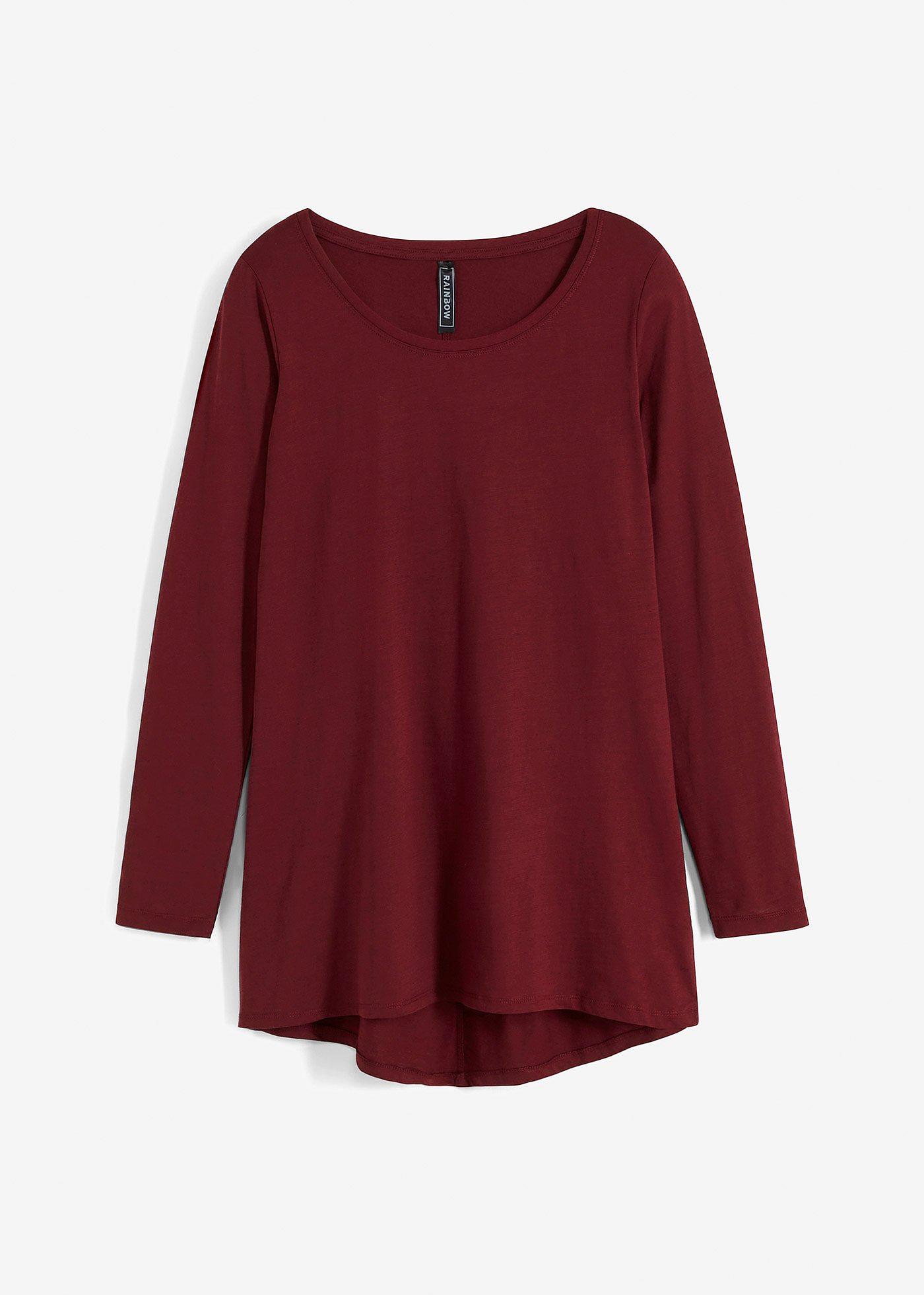 Langarmshirt aus reiner Baumwolle