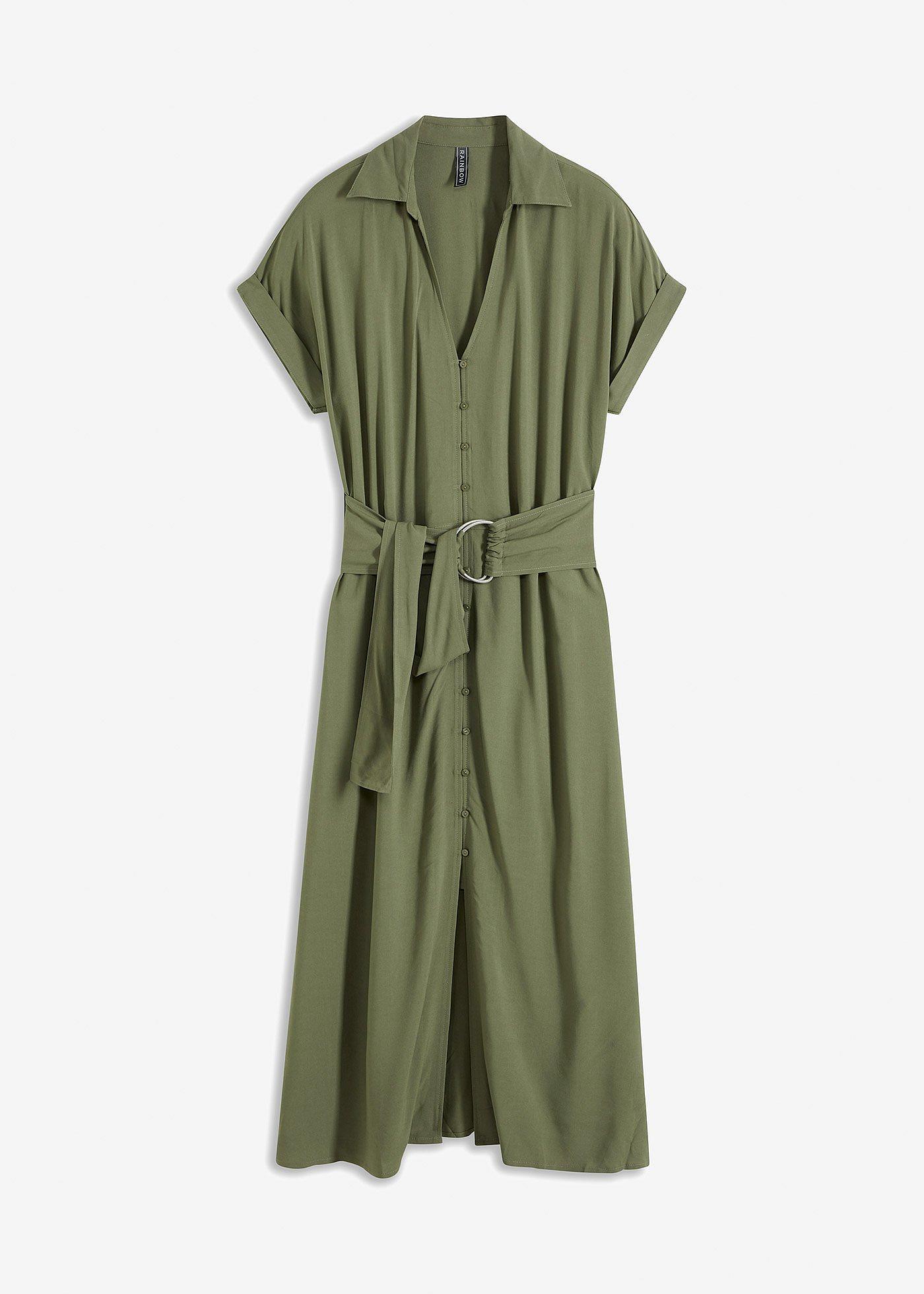 Hemdblusenkleid mit Gürtel
