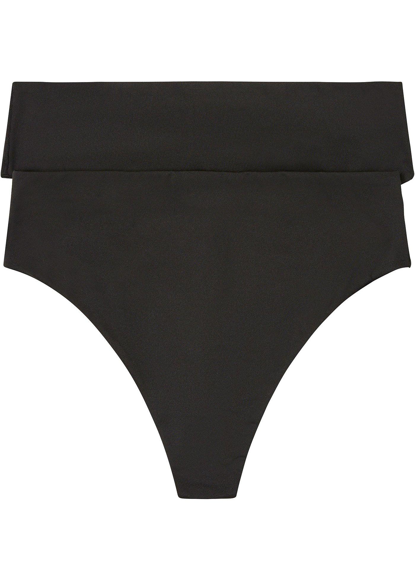 Highwaist String mit Glanzeffekt (2er Pack)