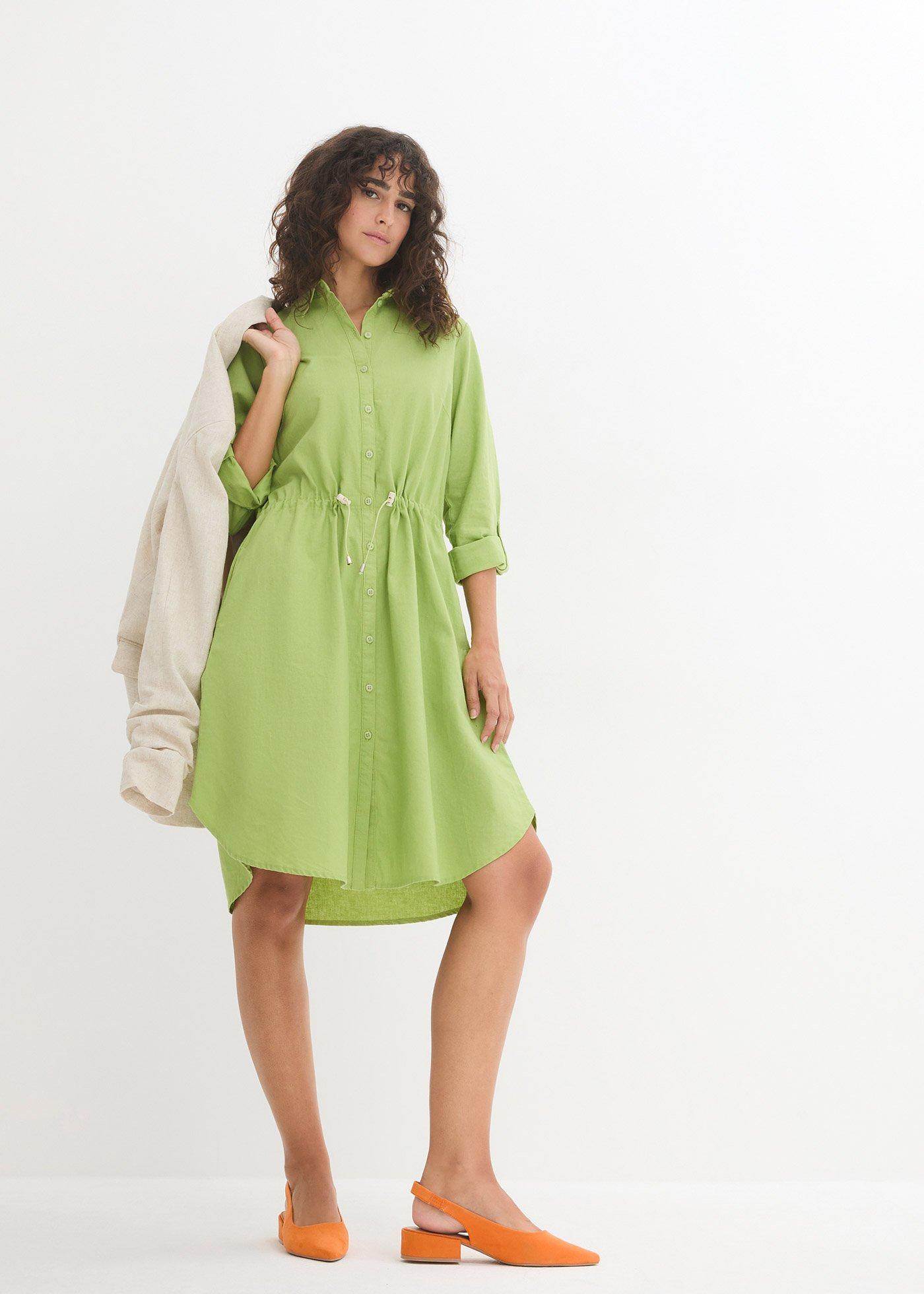 Kleid Mit Gummizug In Der Taille Nähen Modisches Kleid mit Taschen und Gummizug in der Taille, knieumspielend