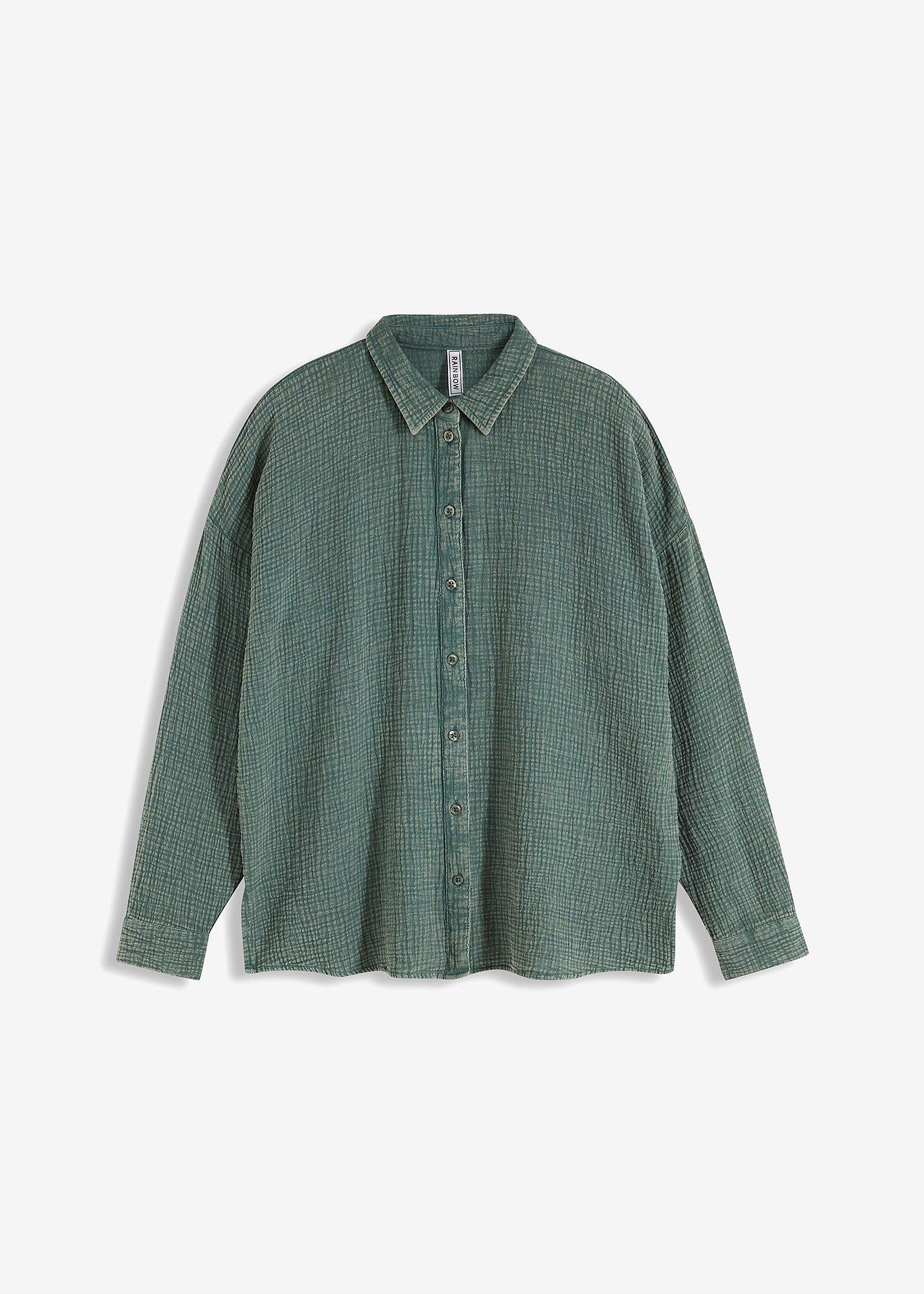 Weite Bluse in Used Optik