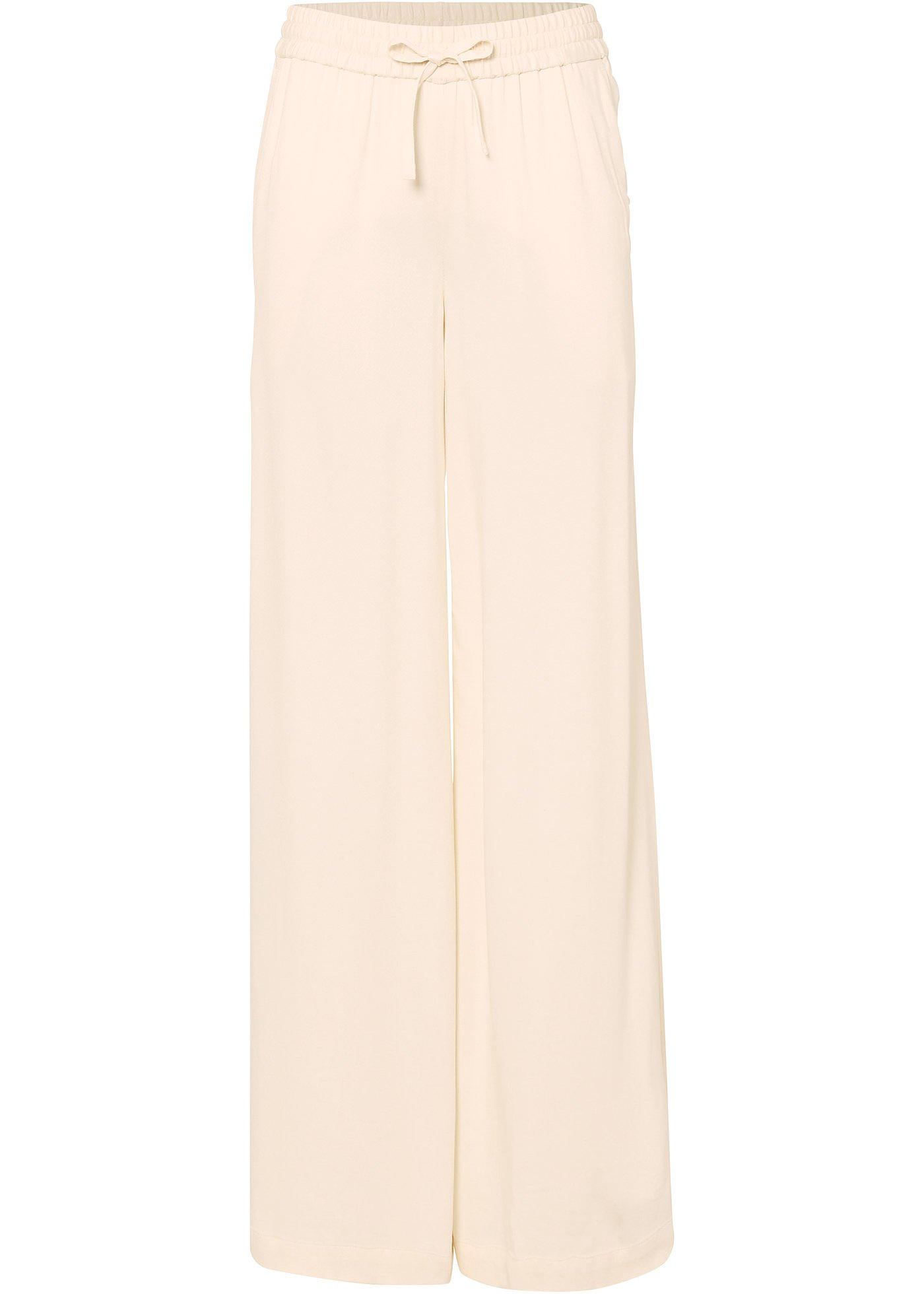 Marlenehose aus leicht glänzender Viskose