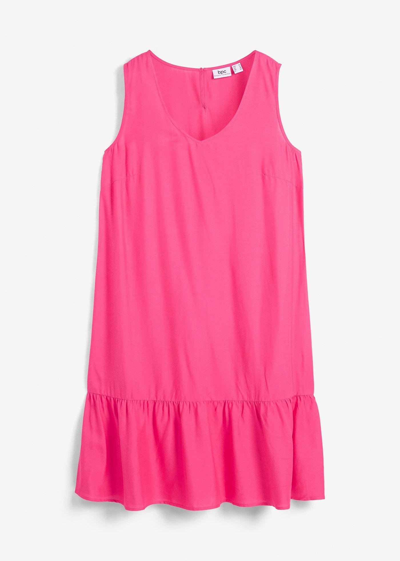 Kurzes Kleid aus fließender Viskose