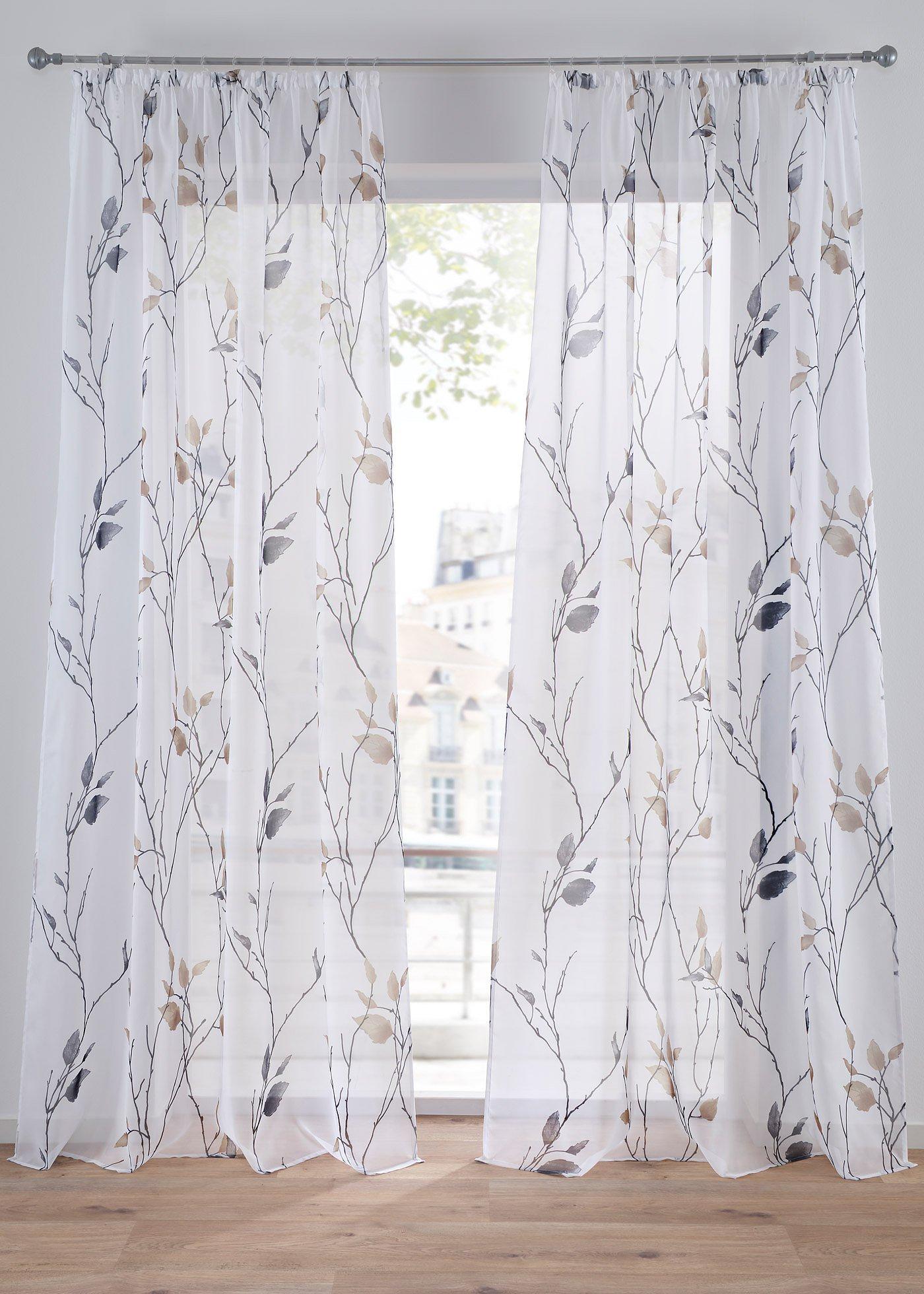 Gardine aus leichtem Voile (1er Pack)
