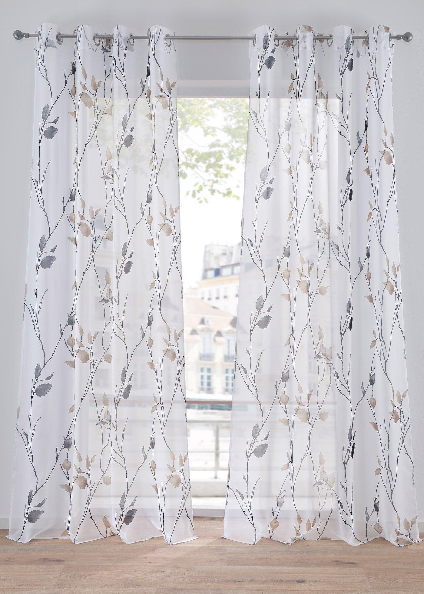 Gardine aus leichtem Voile (1er Pack)