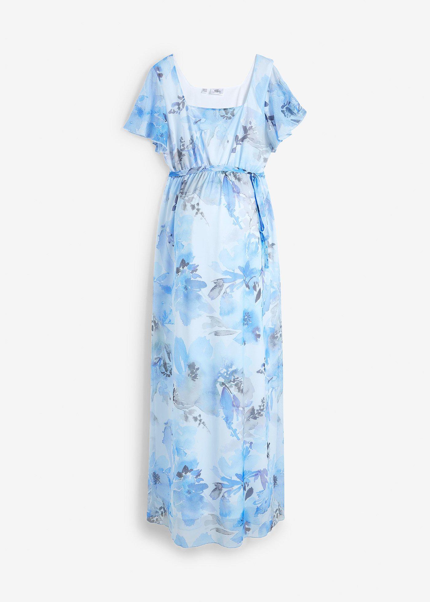 Maxi-Umstandskleid aus zartem Mesh