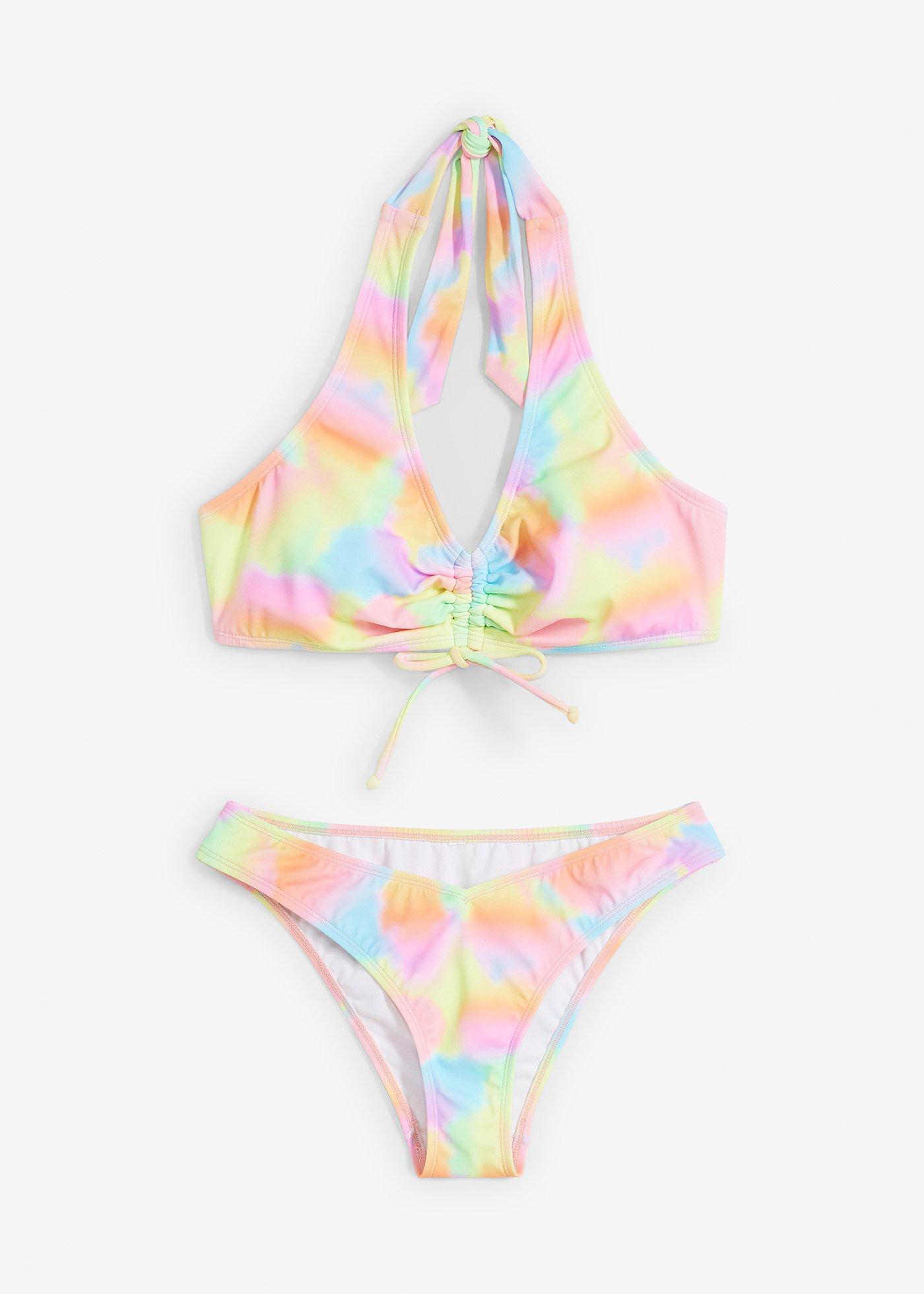 Neckholder-Bikini (2-tlg.Set) mit Raffung