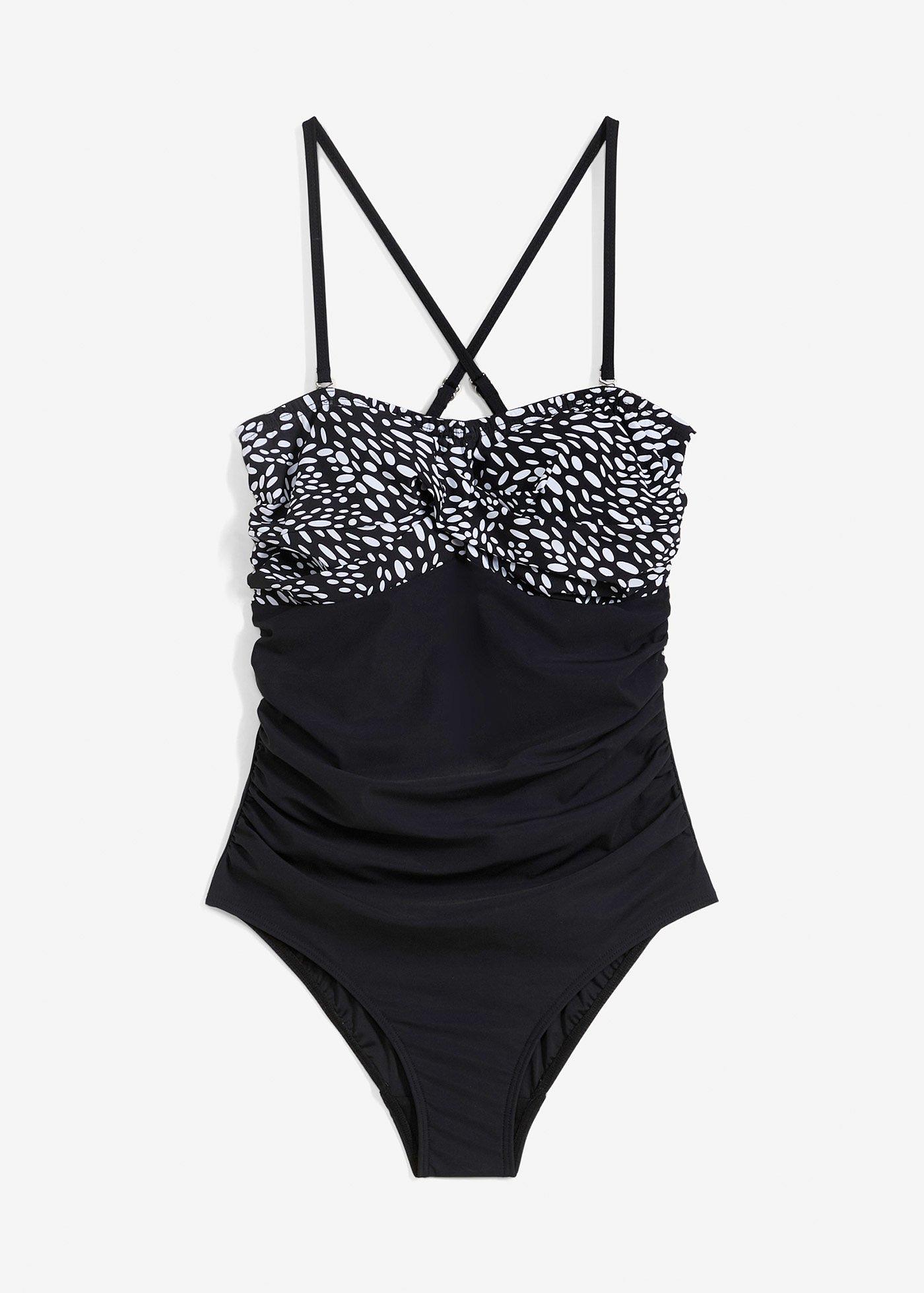 Medium Shape-Badeanzug mit Wickeloptik