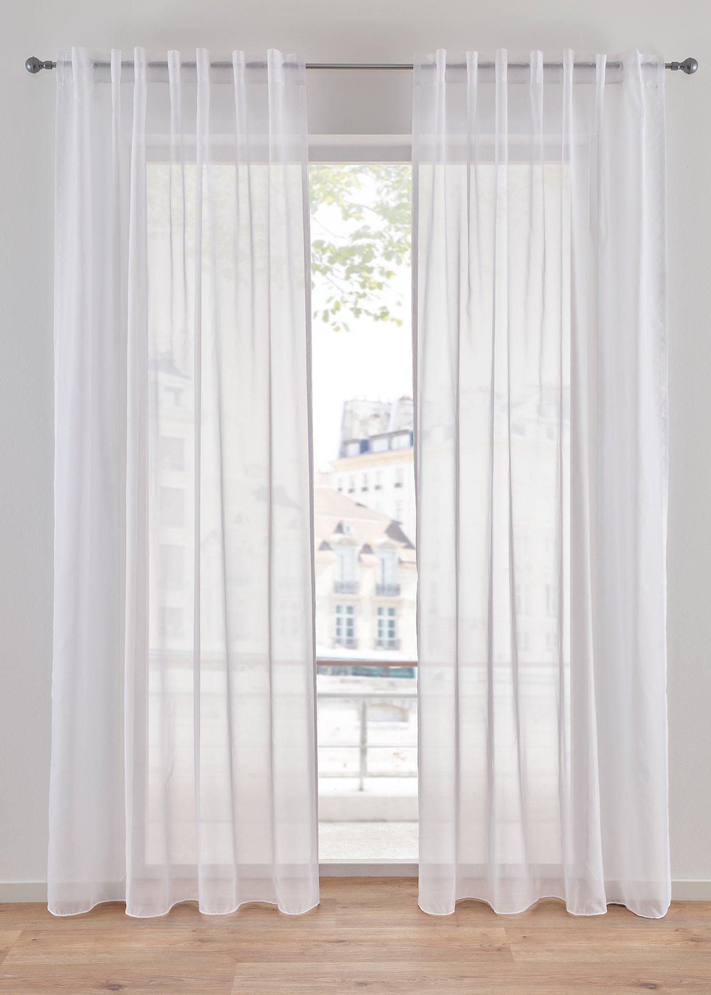 Gardine aus leichtem Voile (1er Pack)