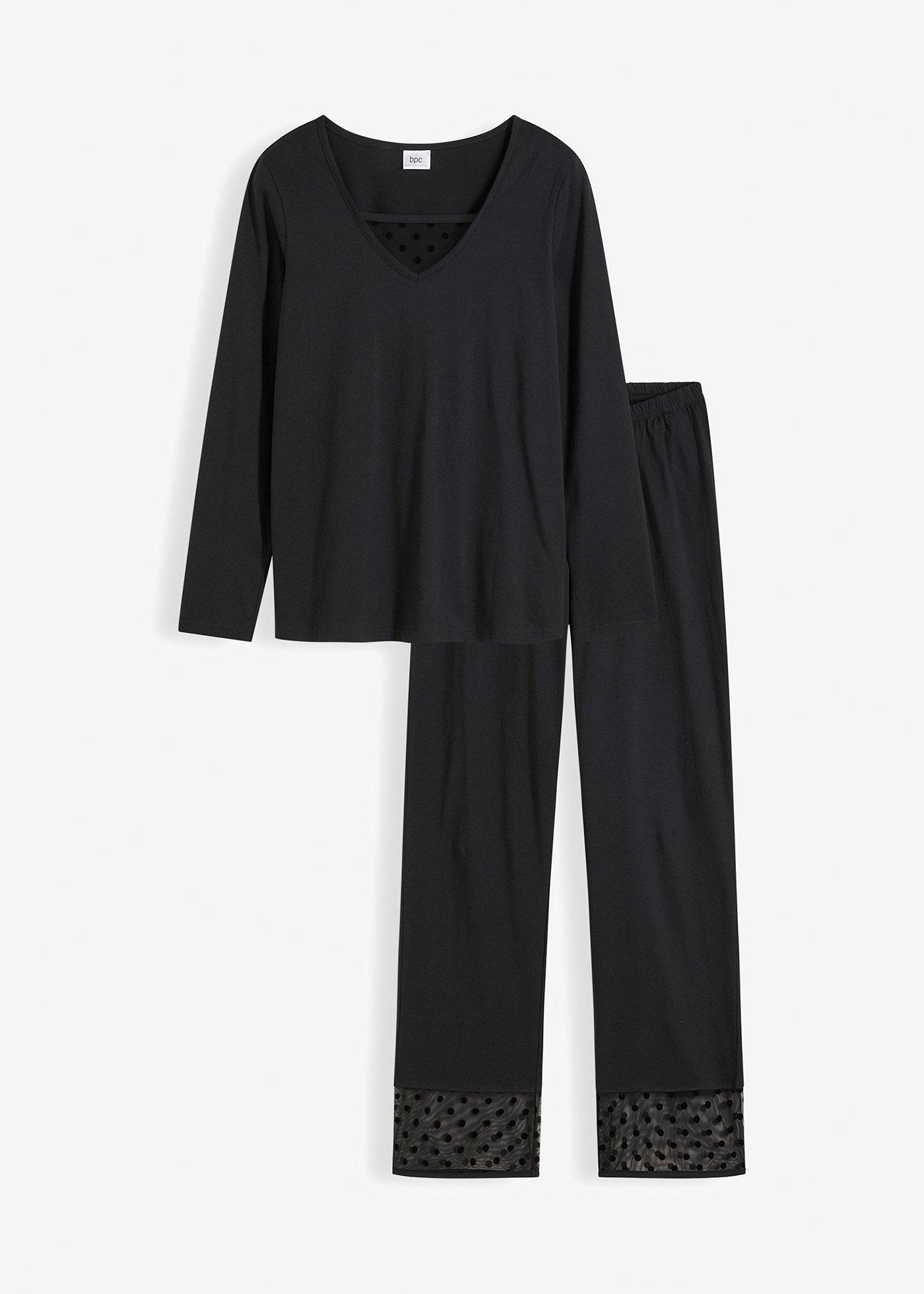 Pyjama mit zarter Spitze