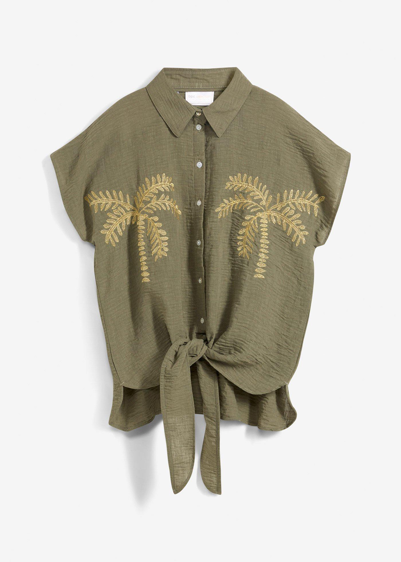 Bluse mit Stickerei