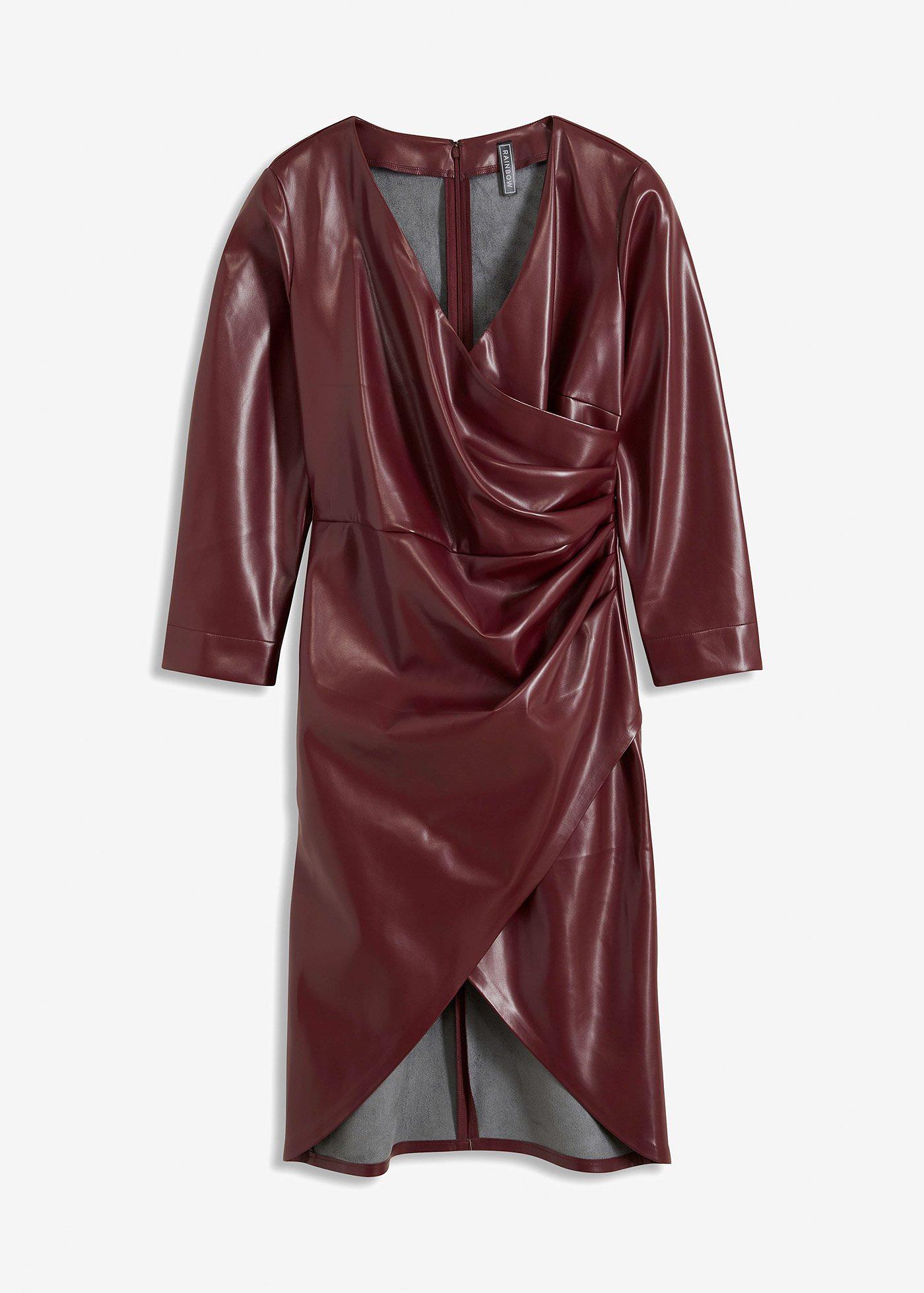 Lederimitat-Kleid