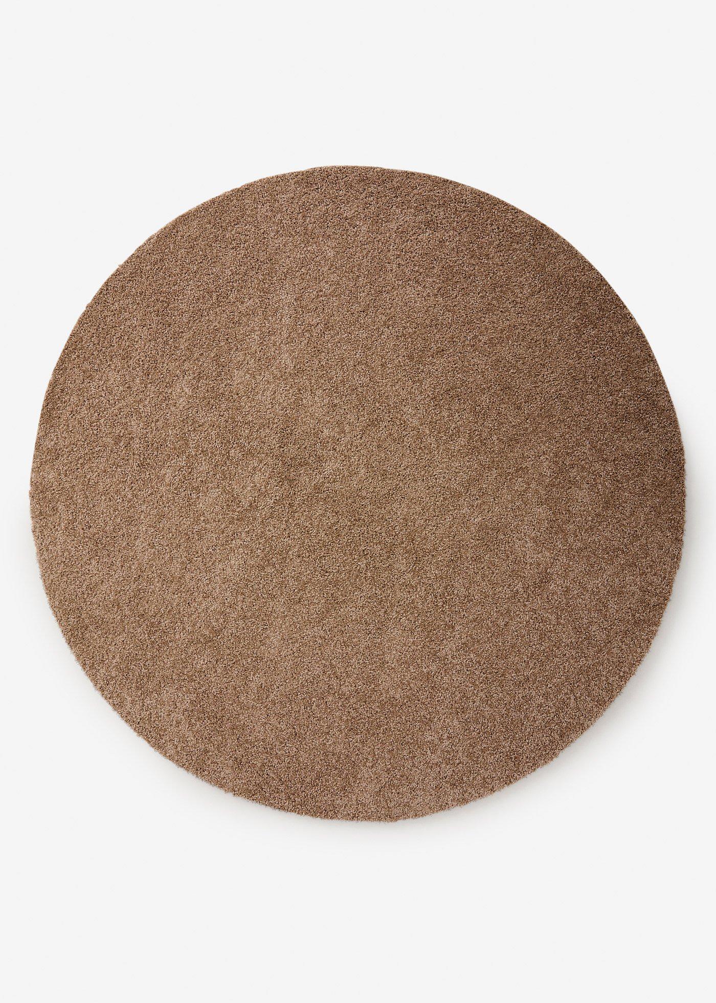Runder waschbarer Teppich mit weichem Flor