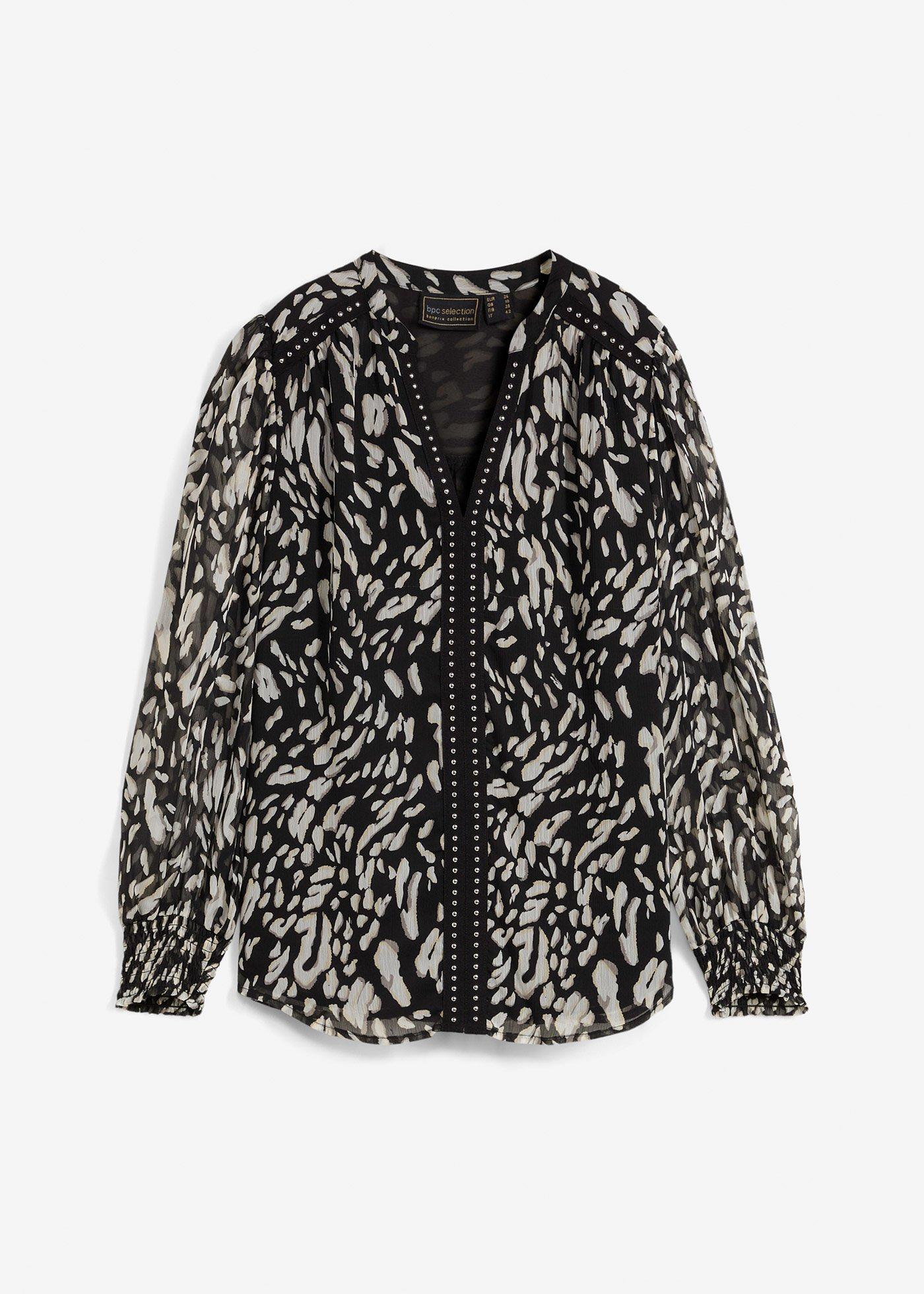 Bluse mit Zierborte