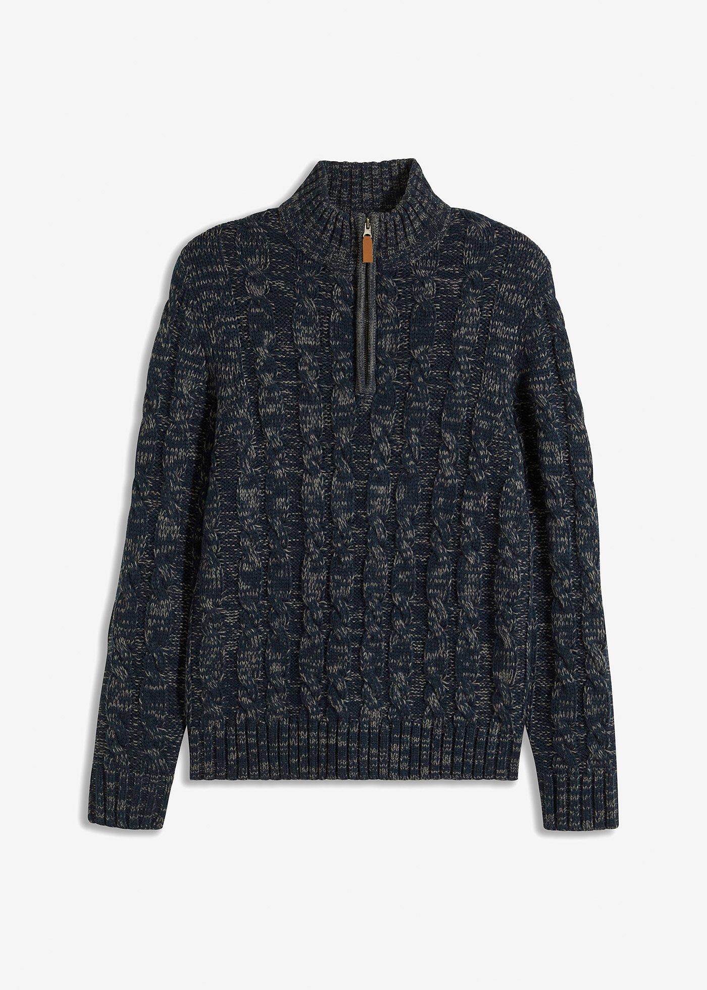 Troyer Pullover mit Reißverschluss